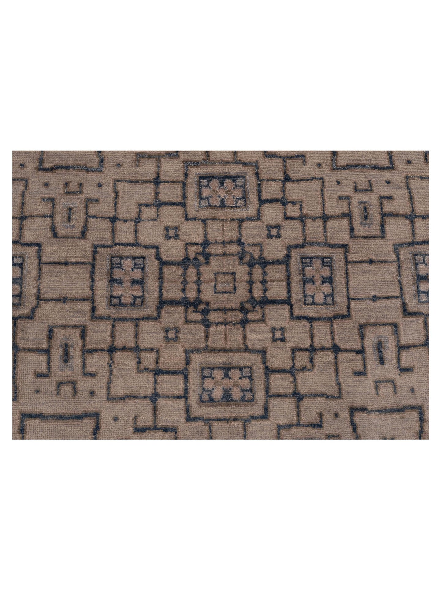 Evren 123414 Silver Blue 6x9.1 Hand Knotted Rug