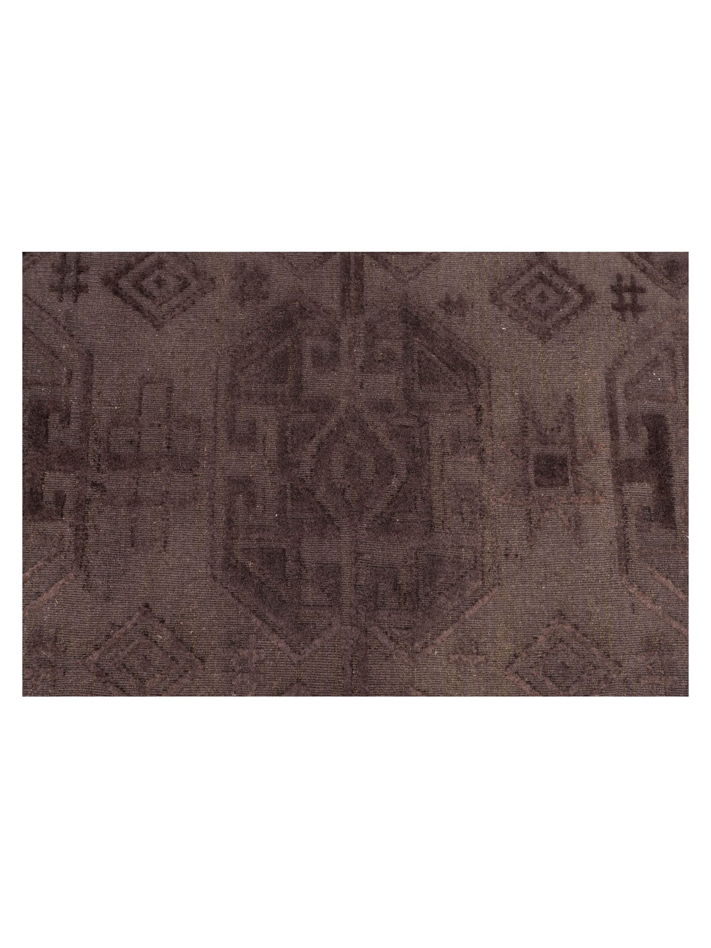 Himalayan 120373 Dark Brown Dark Brown 9x12 Hand Knotted Rug