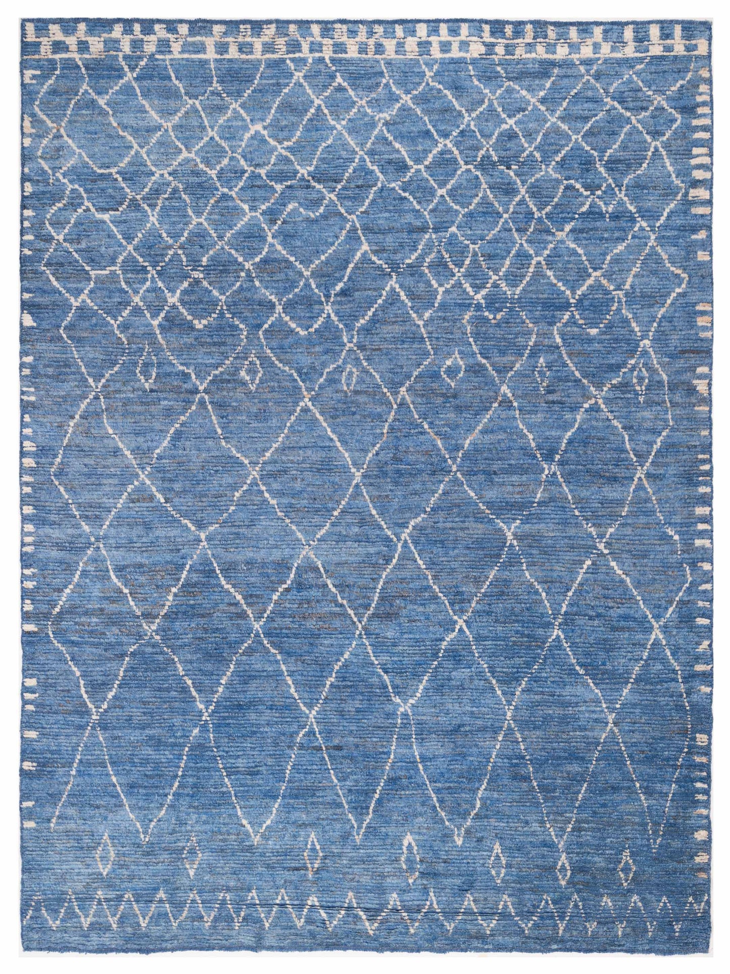 Pasha Berber Indigo Ivory Contemporary