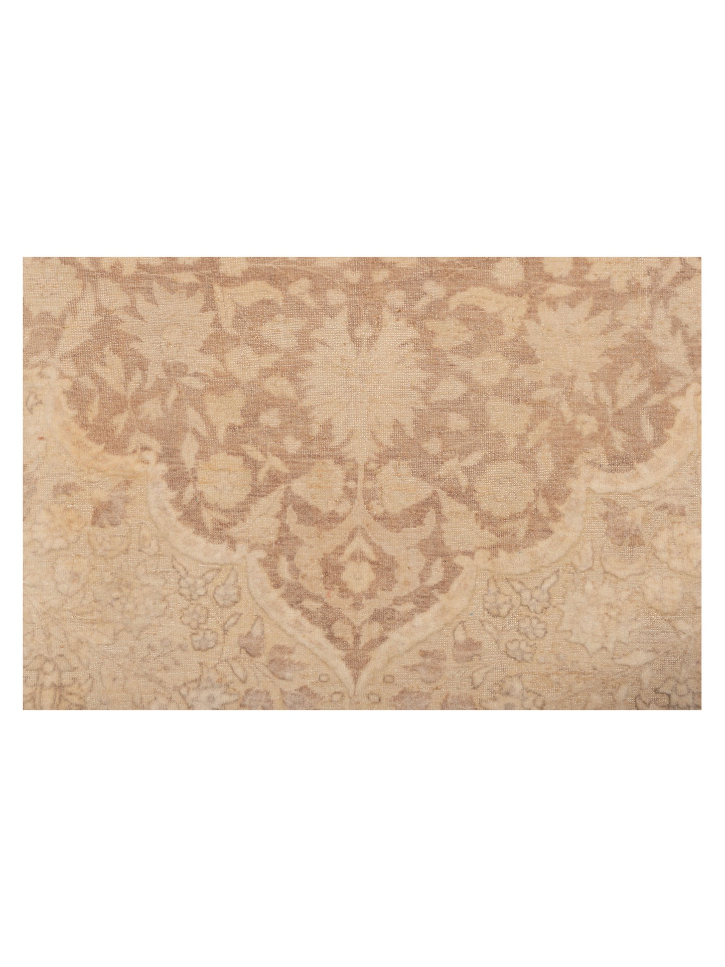 Vintage 111384 Beige Brown 10x13.9 Hand Knotted Rug