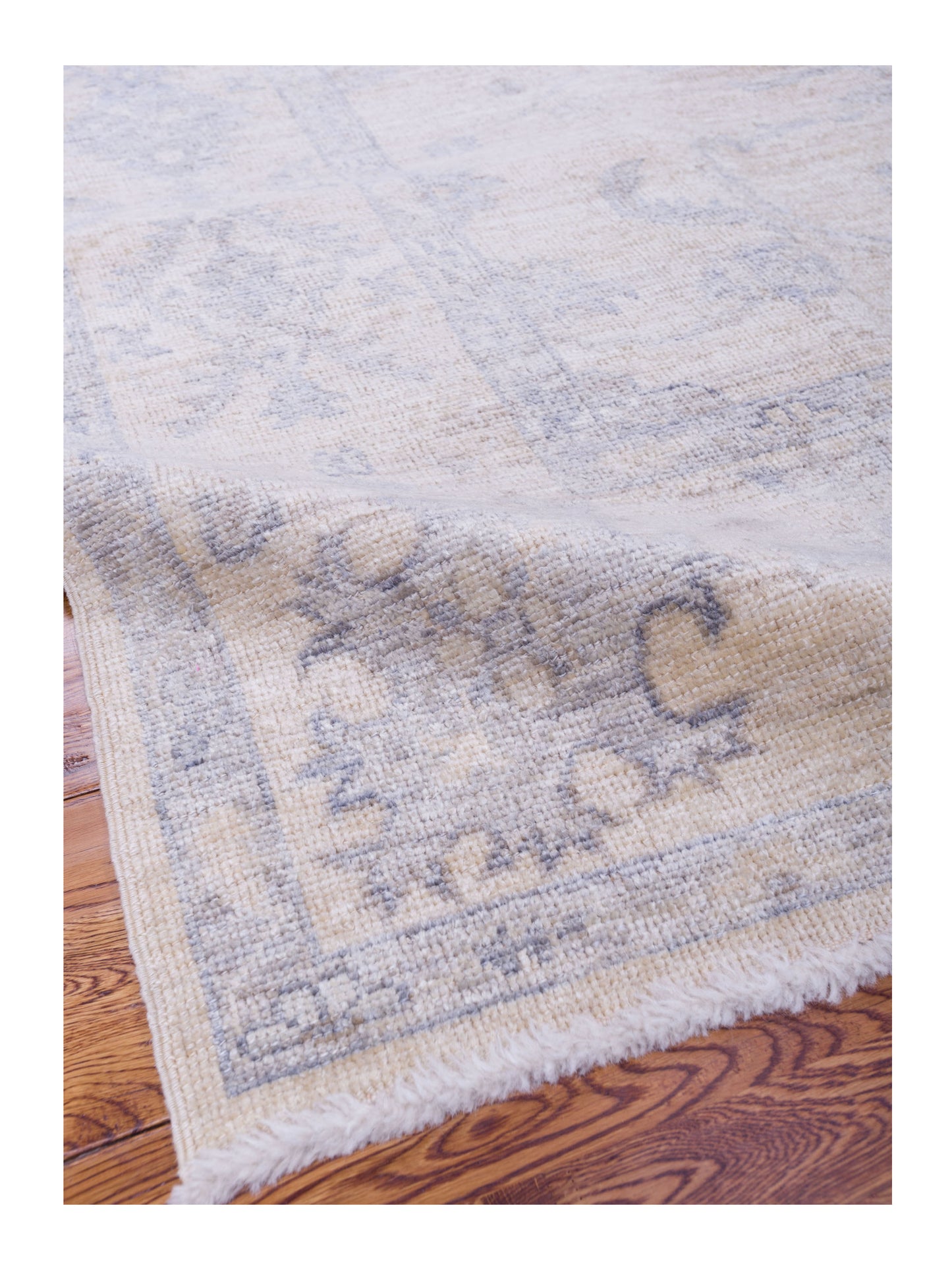 Angora Oushak 141212 Ivory Ivory 8.2x10.2 Hand Knotted Rug