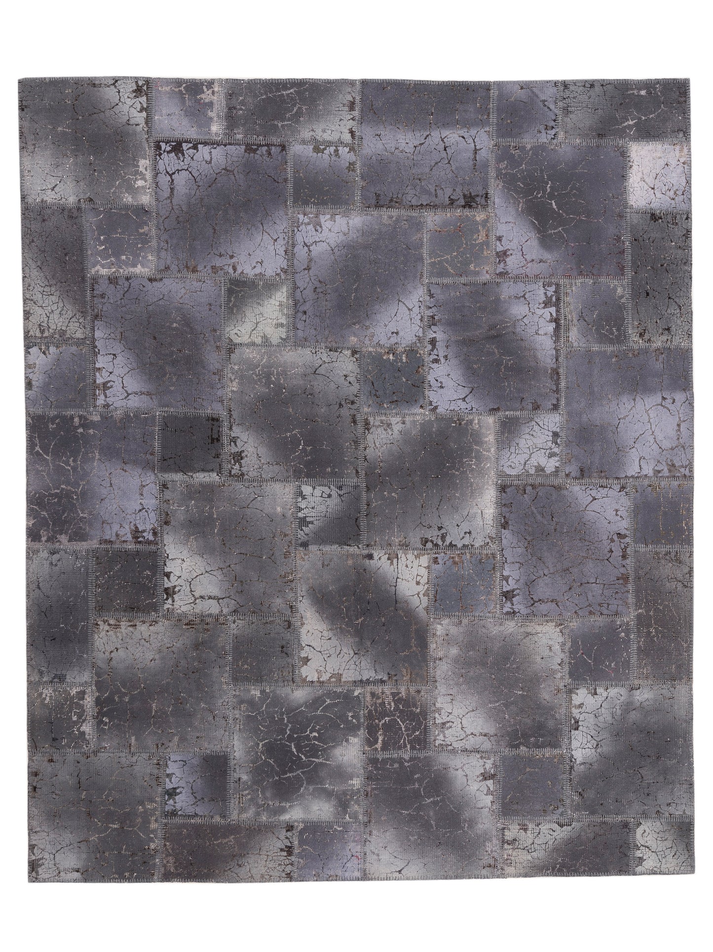 Pasha Turkish Vestige Patchwork Gray Contemporary
