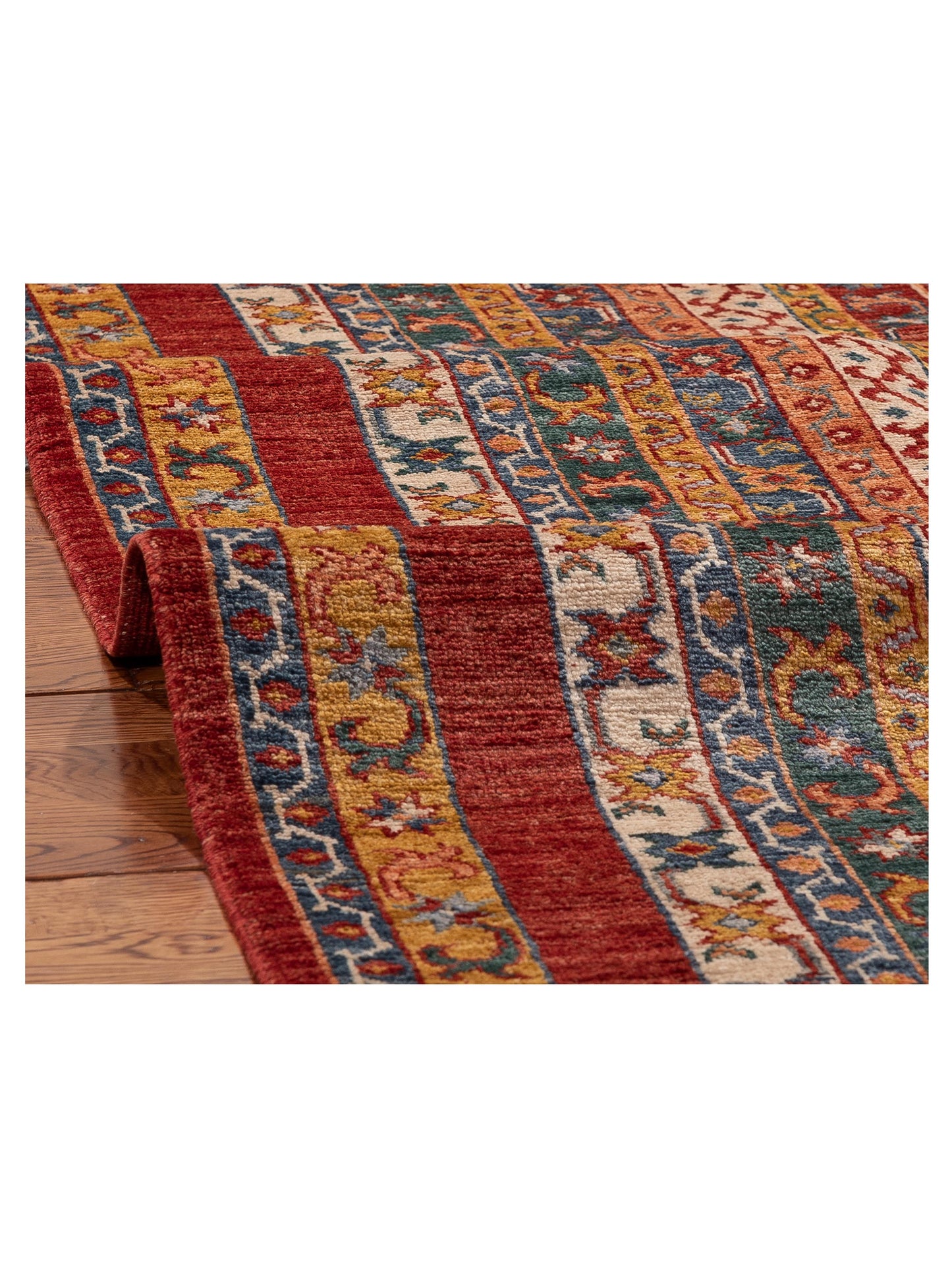 Shawl 156259 Multi Multi 4x5.10 Hand Knotted Rug