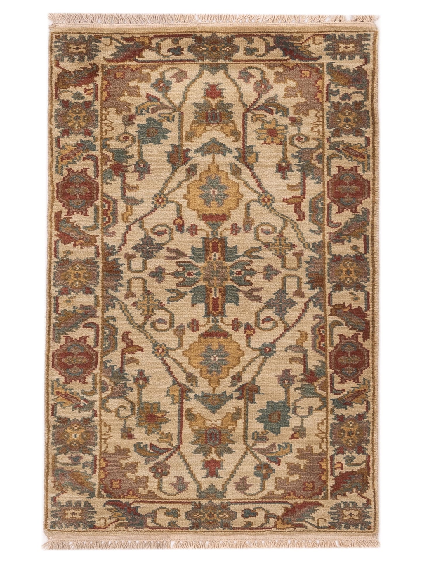 Rajpur Lilac Beige Beige Traditional