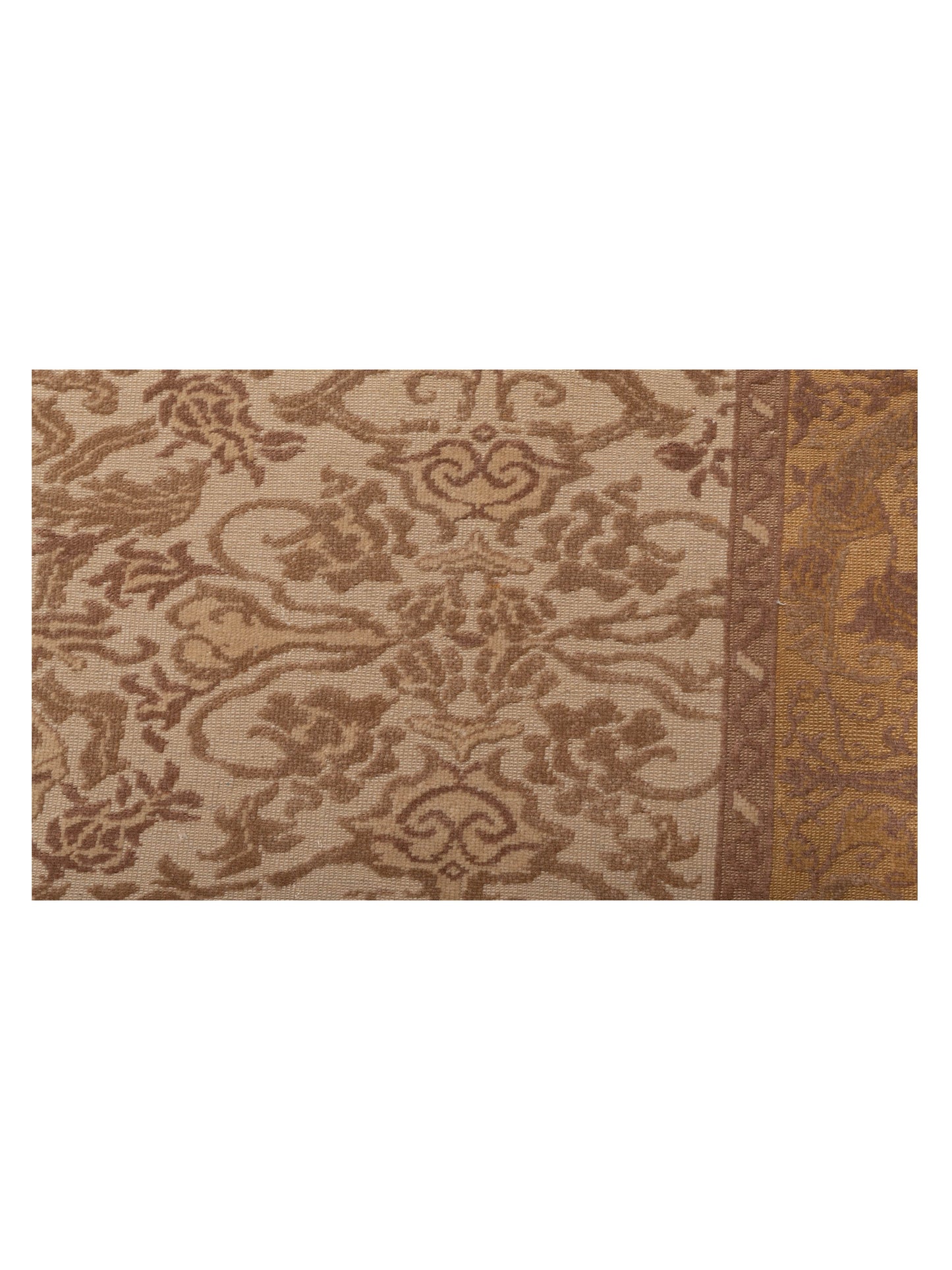 Antique Loom 104452 Ivory Gold 8.1x10.3 Hand Knotted Rug