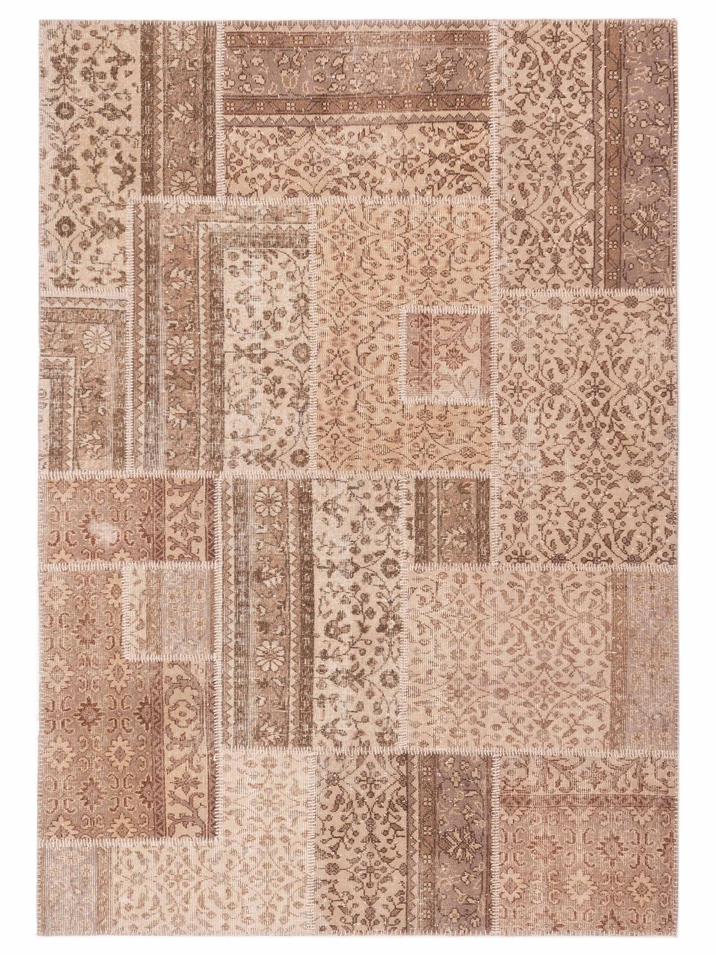 Pasha Turkish Vestige Patchwork Beige Contemporary
