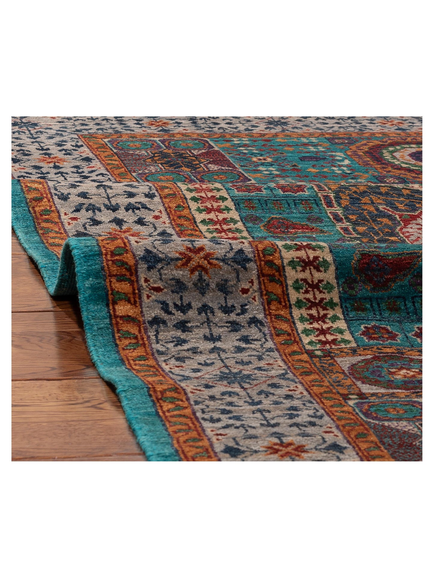 Artisan Mamluk 154743 Blue Gray 4.5x6 Hand Knotted Rug