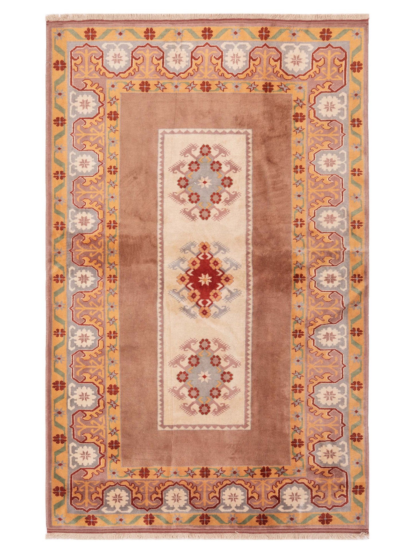 Pasha Milas Ivory Brown Traditional