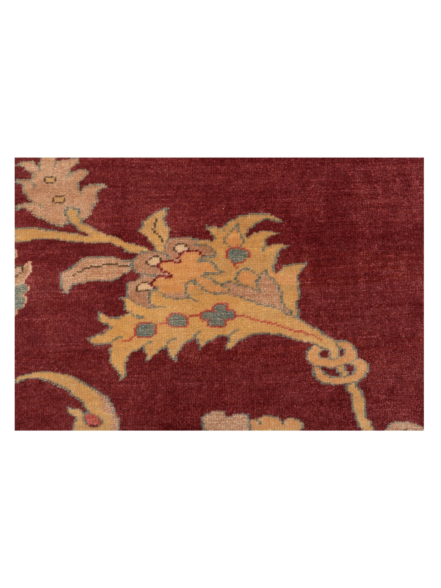 Antique Loom 117165 Burgundy Gold 6.9x8 Hand Knotted Rug