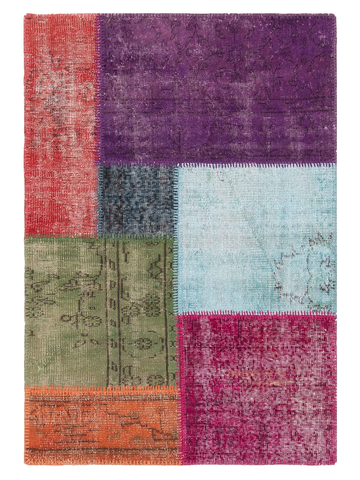 Pasha Turkish Vestige Patchwork Multi Contemporary