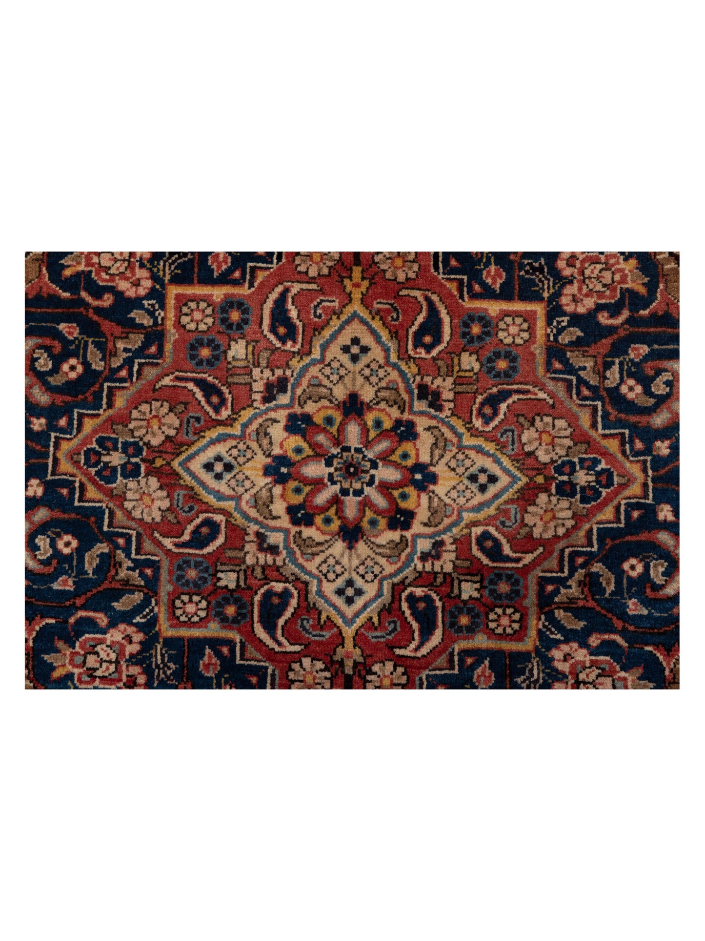 Persian 93512 Brown Navy 8.3x11.4 Hand Knotted Rug
