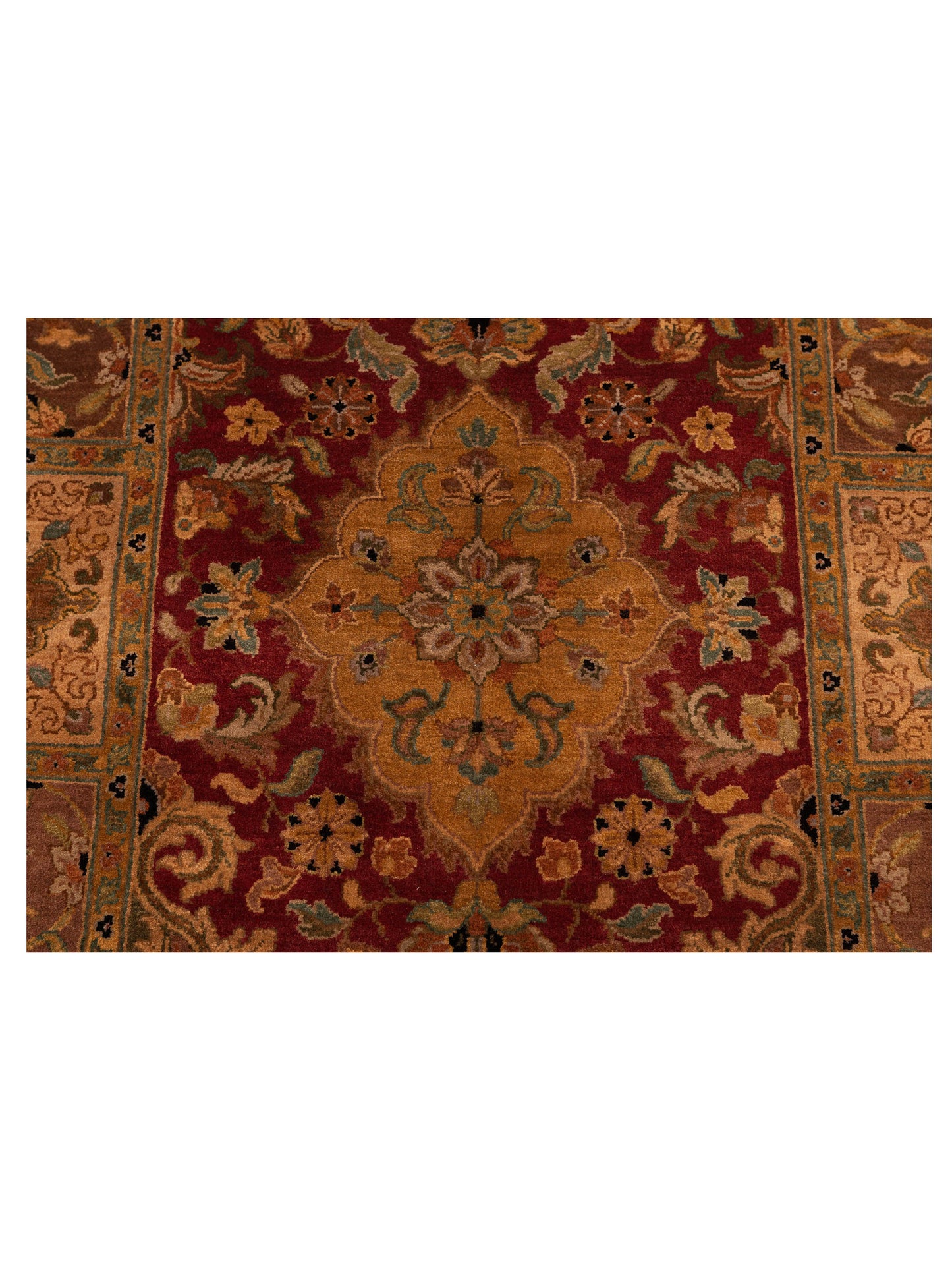 Crown 83581 Rust Brown 9x11.8 Hand Knotted Rug