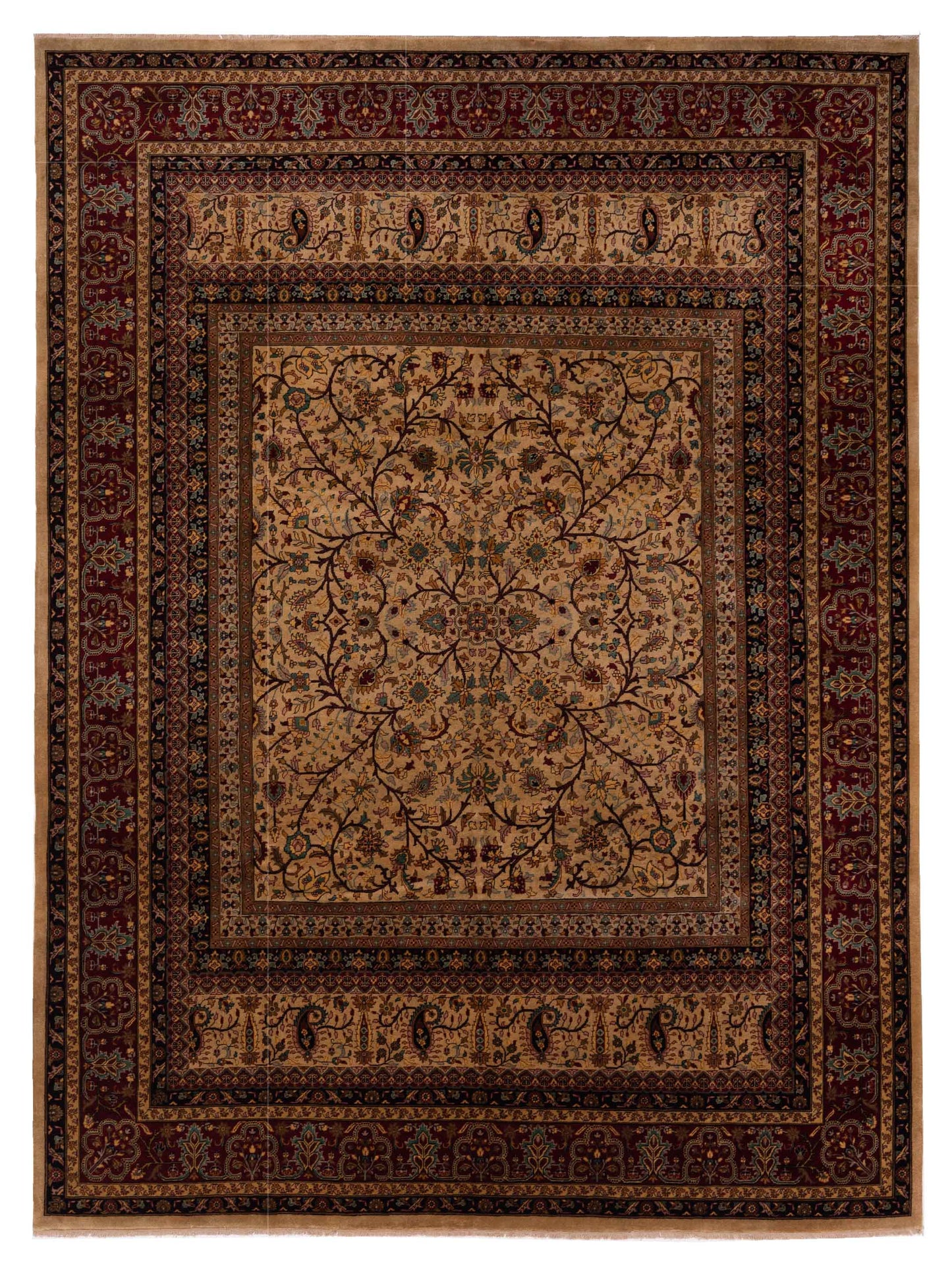 Rajpur Sivas Cream Red Traditional