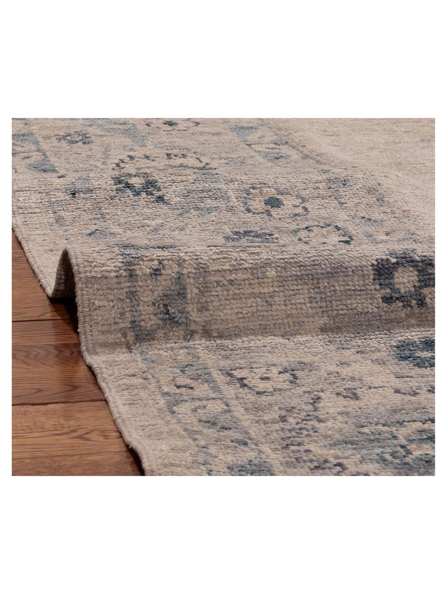 Angora Oushak 156169 Gray Gray 8x10 Hand Knotted Rug