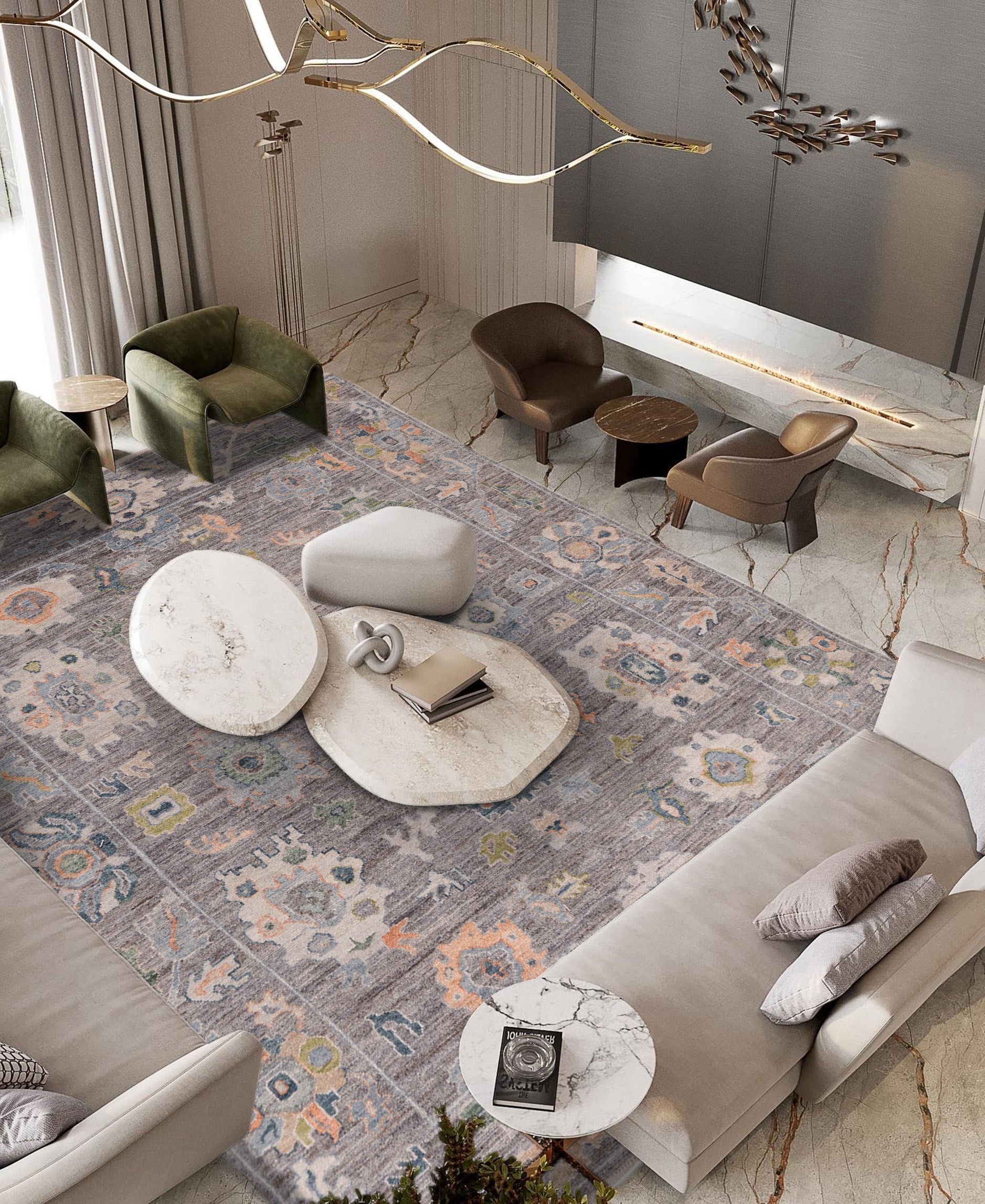 Top 10 Interior Design Tips for Decorating with Oushak Rugs – Anadol Rugs