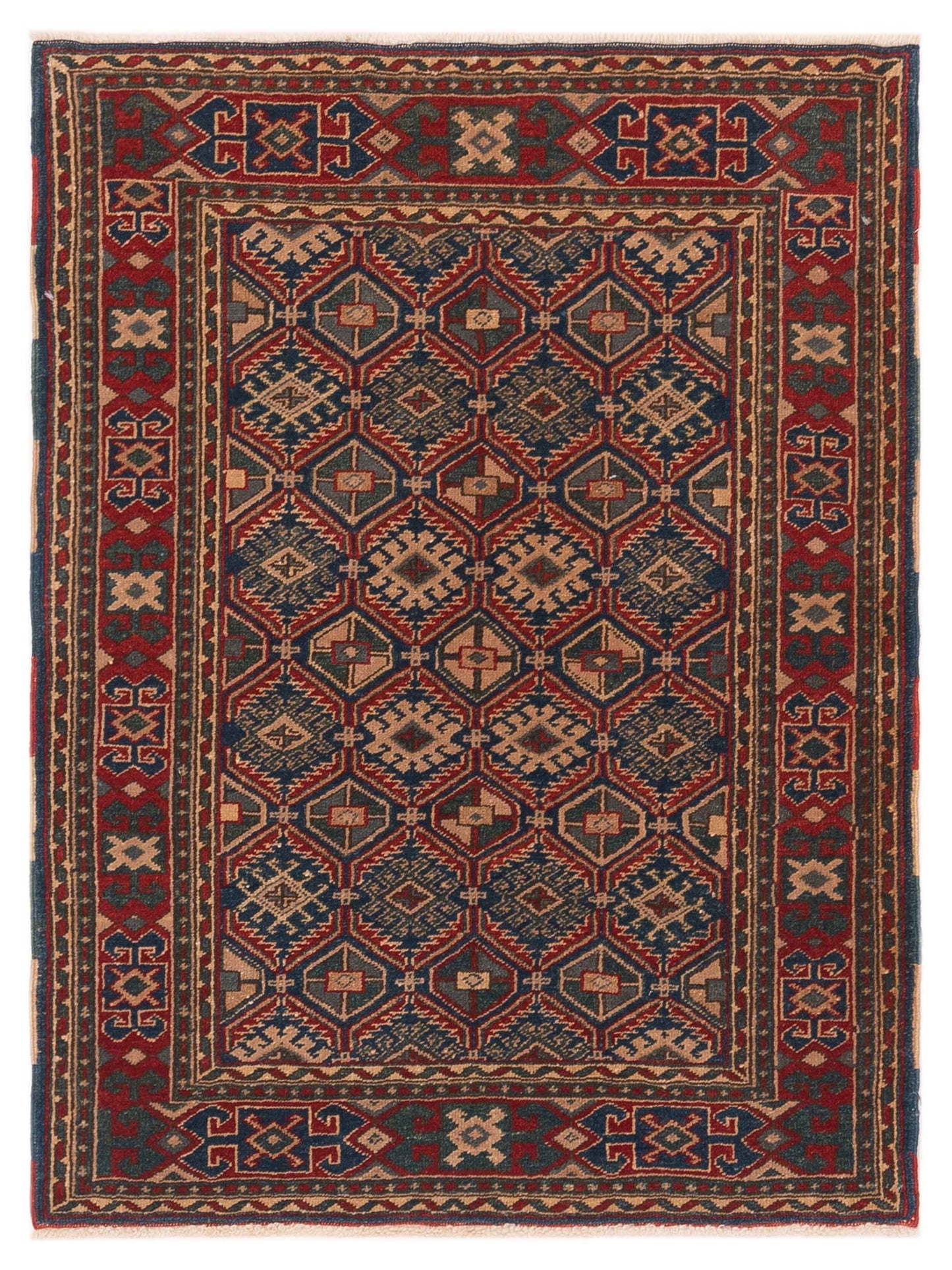 Pasha Turkish Shirwan  Blue Red Traditional