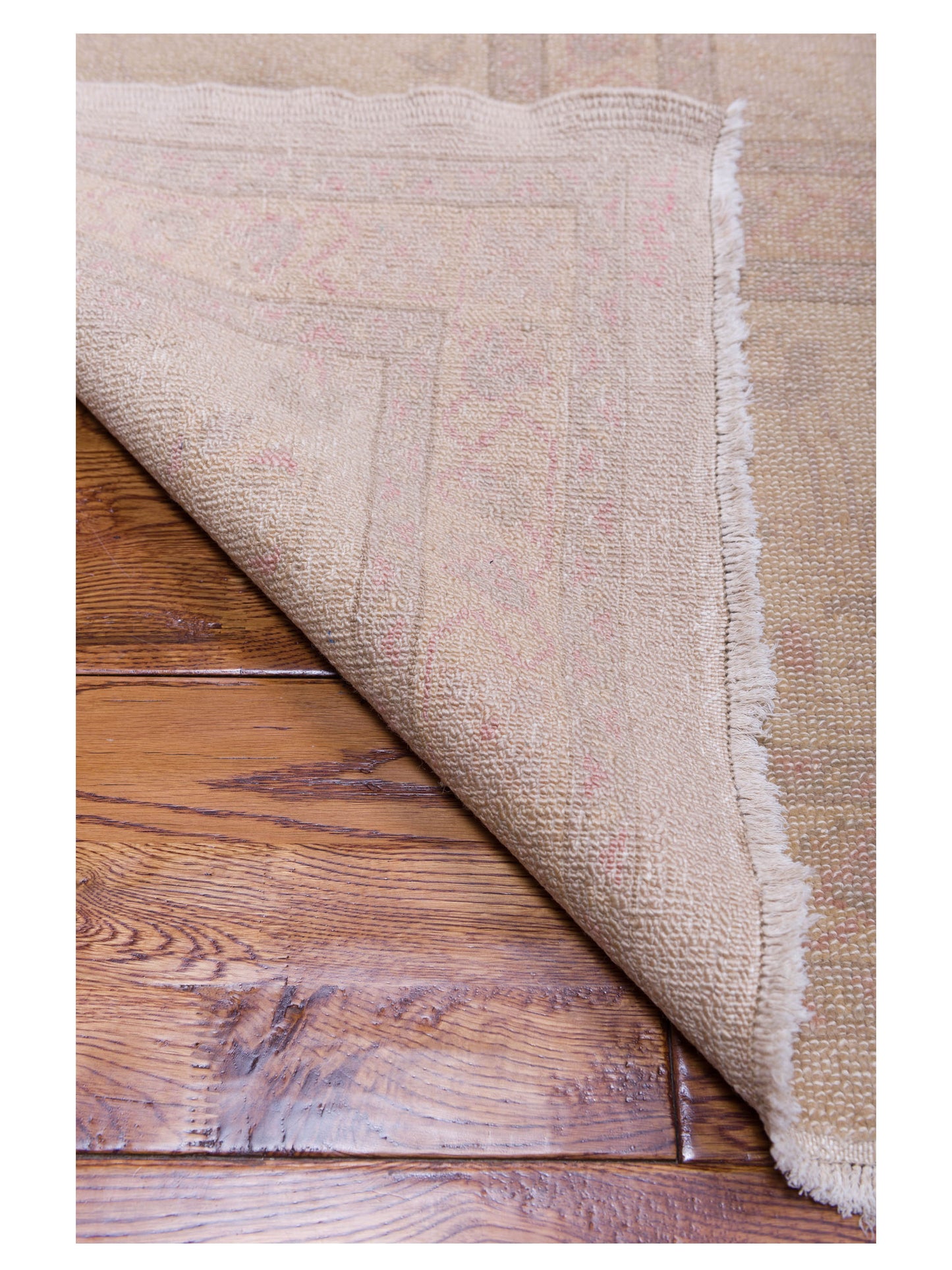 Turkish Elvan 77047 Beige Light Camel 10.7x14 Hand Knotted Rug