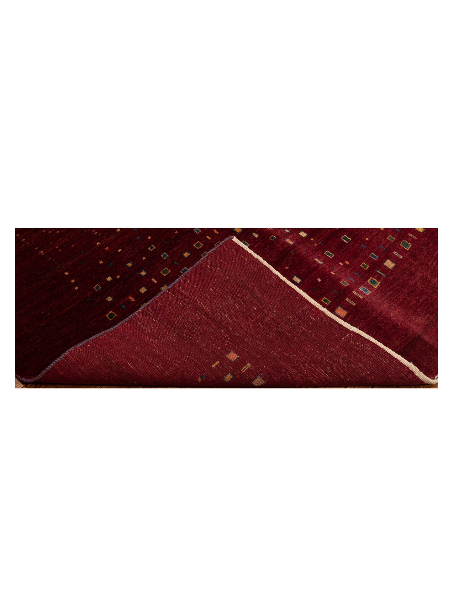 Modern Gabbeh 81420 Red 7.4x8.10 Hand Knotted Rugs