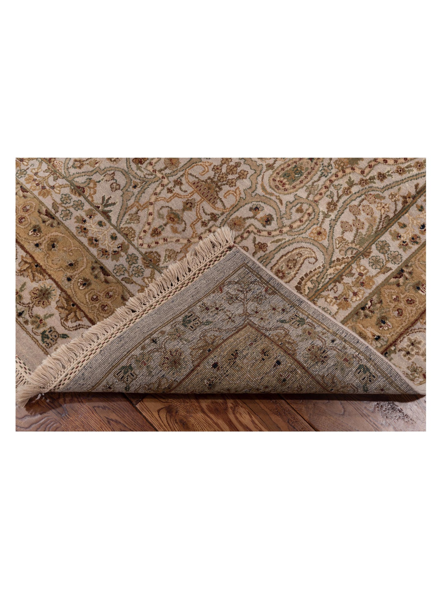 Platinum 82026 Ivory Ivory 6x9.4 Hand Knotted Rug