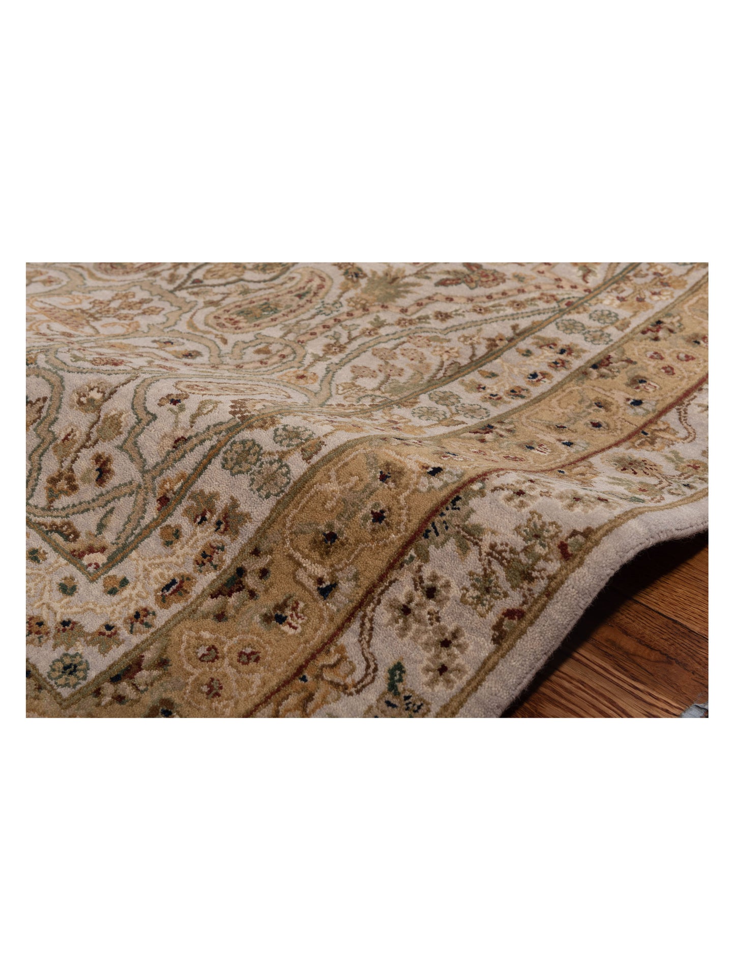 Platinum 82026 Ivory Ivory 6x9.4 Hand Knotted Rug