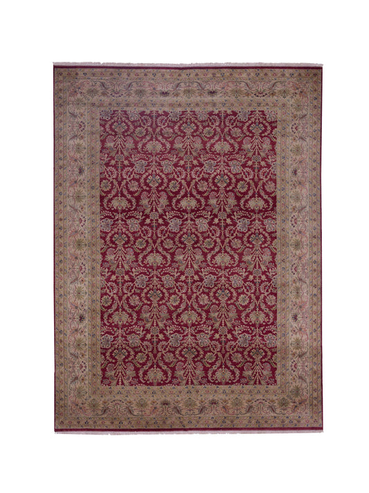 Rajpur Platinum  Red Beige Traditional