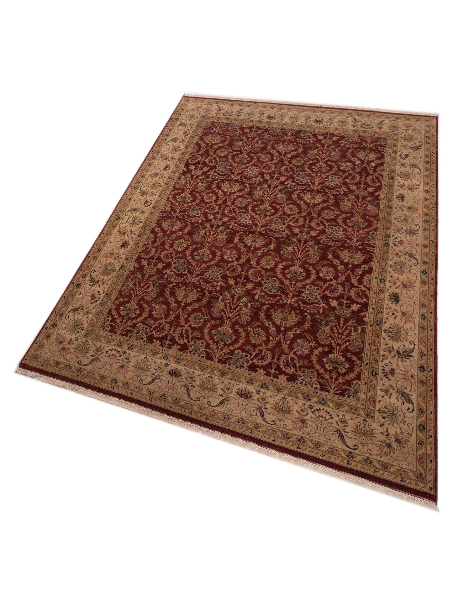 Platinum 82599 Red Beige 9.2x12.3 Hand Knotted Rug