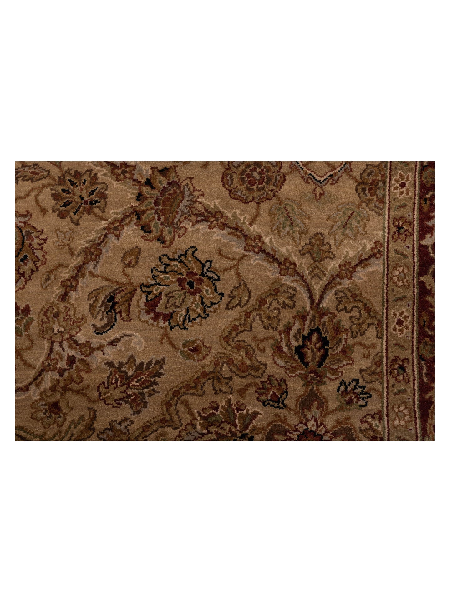 Crown 82678 Beige Red 6.2x9.2 Hand Knotted Rug