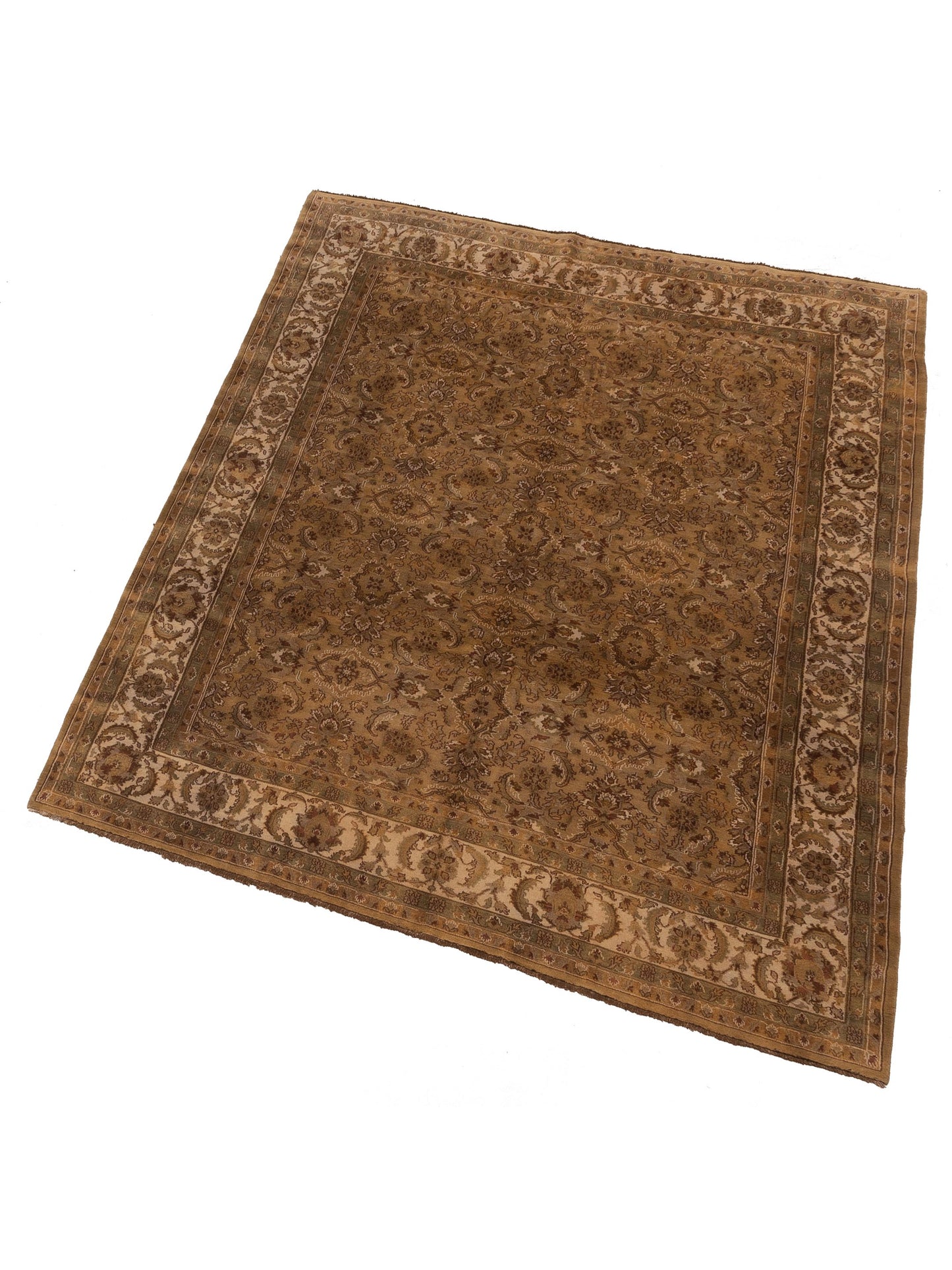 Jahan 84133 Gold Ivory 8.1x9.9 Hand Knotted Rug