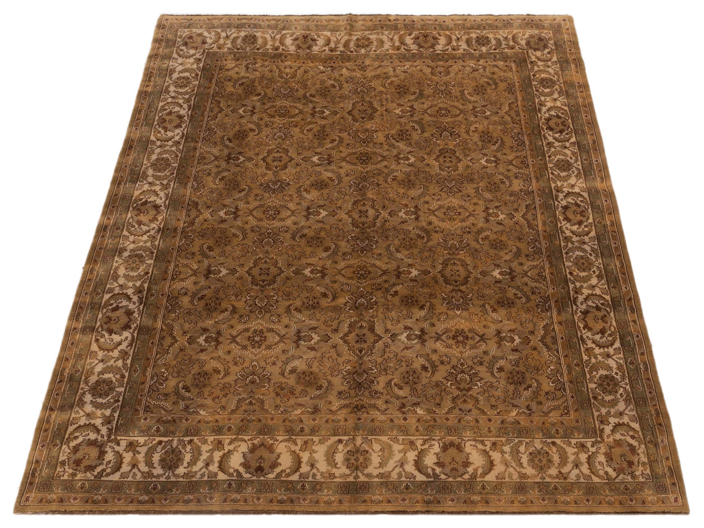 Jahan 84133 Gold Ivory 8.1x9.9 Hand Knotted Rug