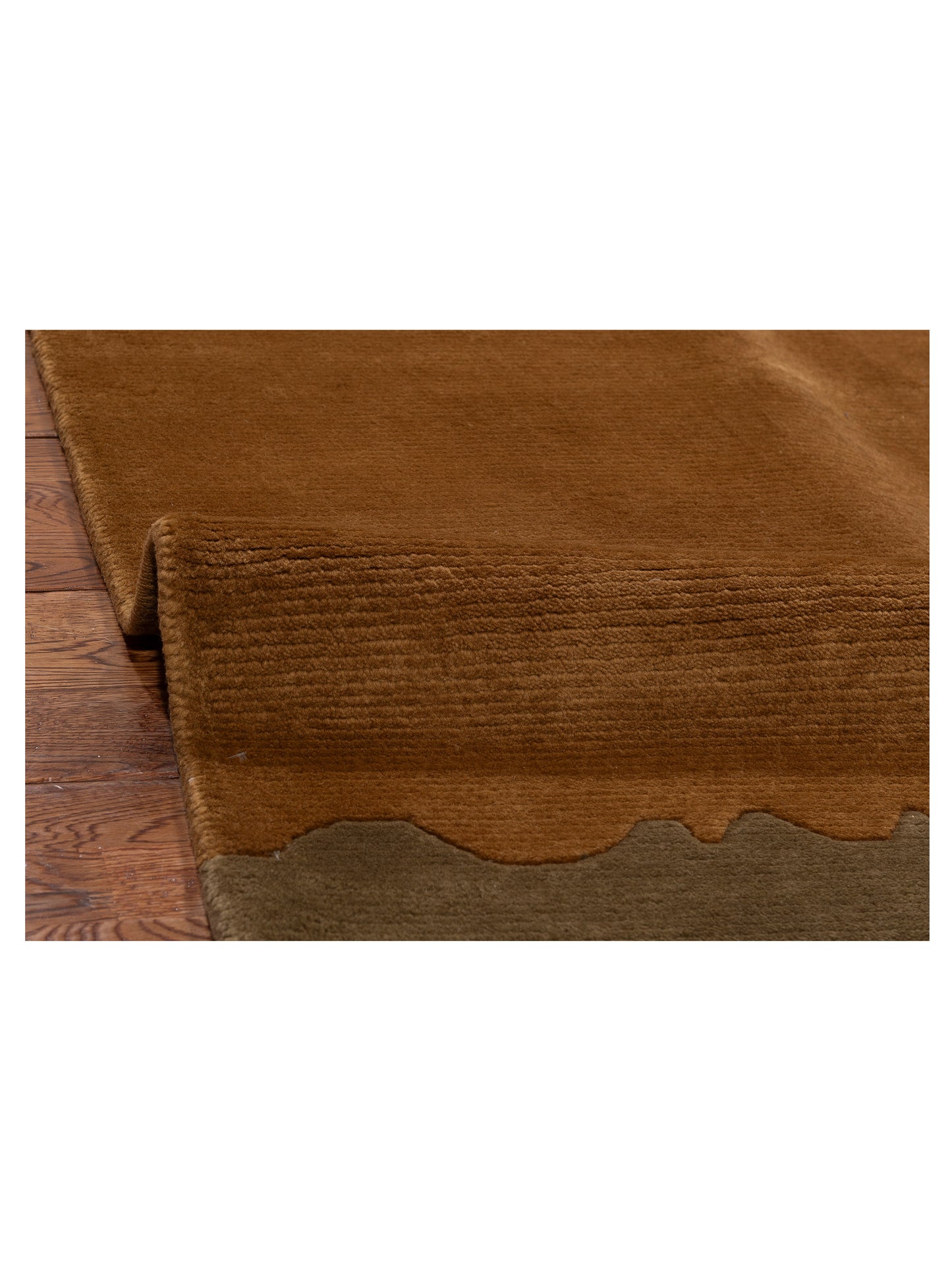 Himalayan 84330 Brown Green 8x10 Hand Knotted Rug