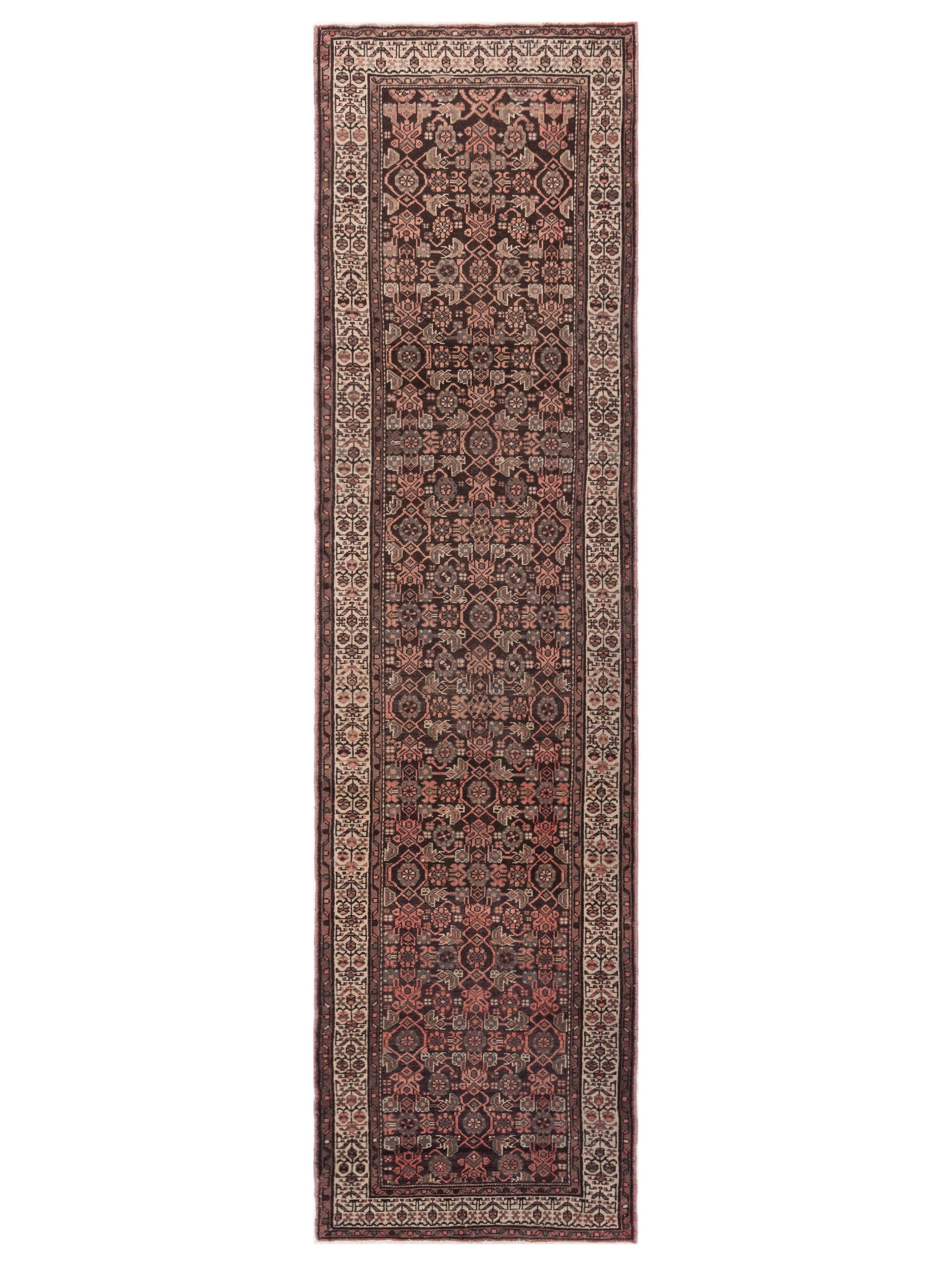 Pasha Antique Heirloom  Dark Brown Ivory Traditional