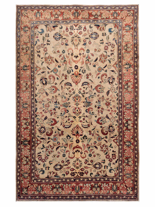 Pasha Antique Heirloom  Ivory Rust Traditional
