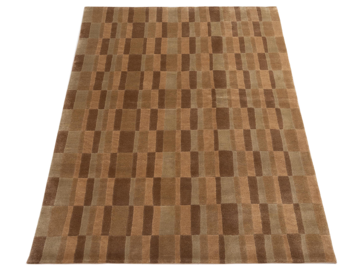 Himalayan 86662 Brown 5x7.7 Hand Knotted Rug
