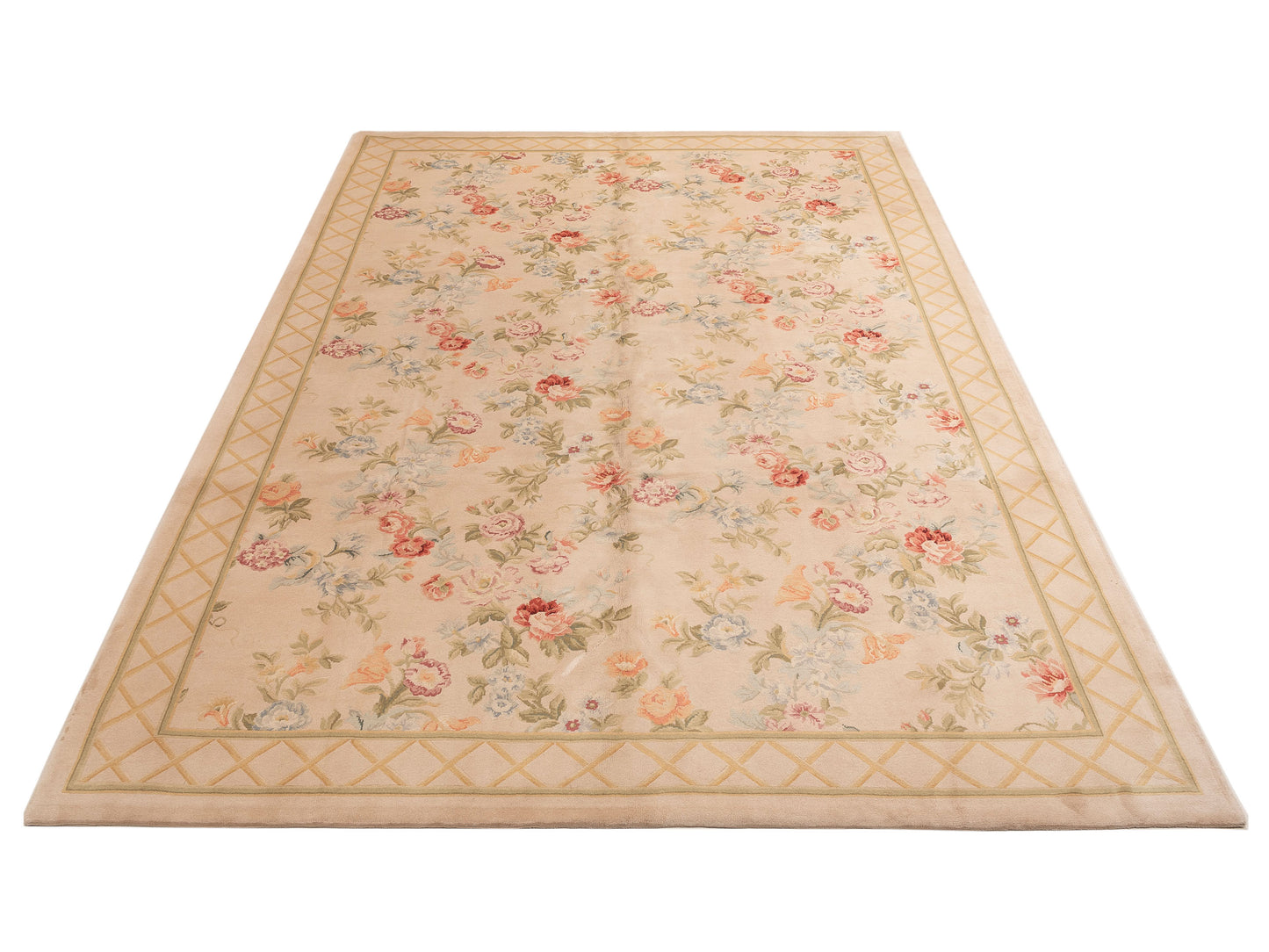 Savannorie 89835 Ivory Ivory 10x14 Hand Knotted Rug