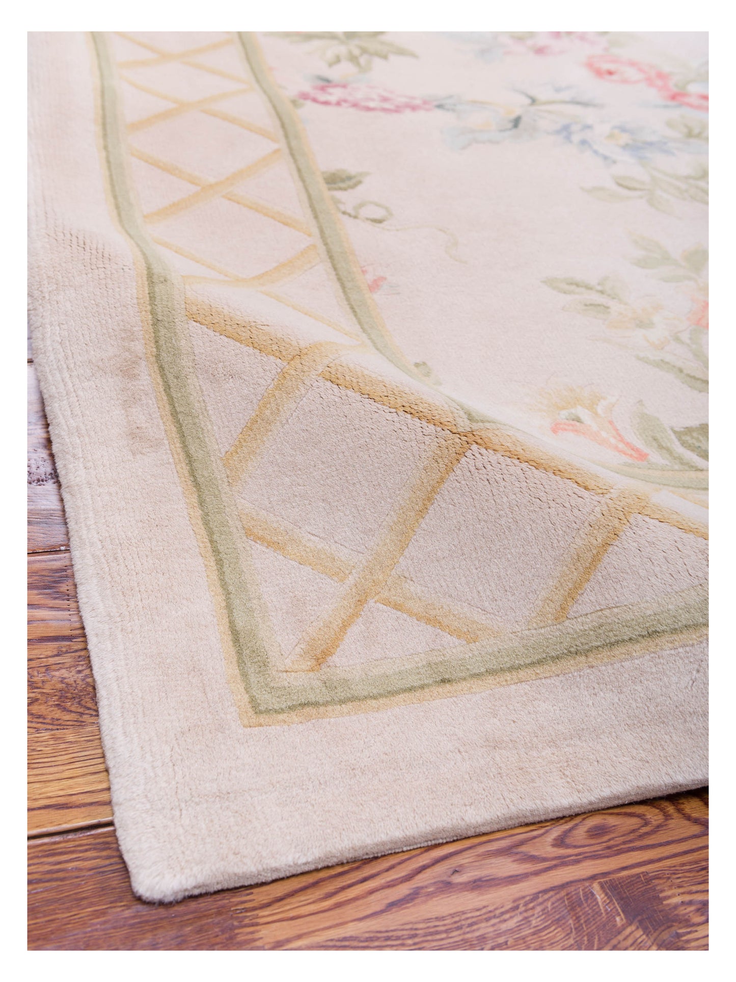 Savannorie 89835 Ivory Ivory 10x14 Hand Knotted Rug