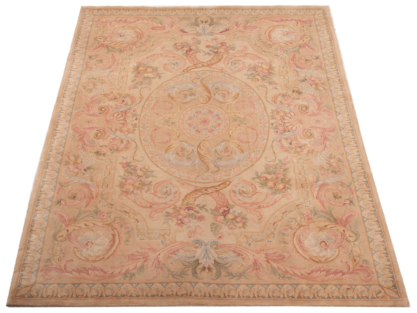 Savannorie 89847 Ivory Beige 8.10x11.9 Hand Knotted Rug