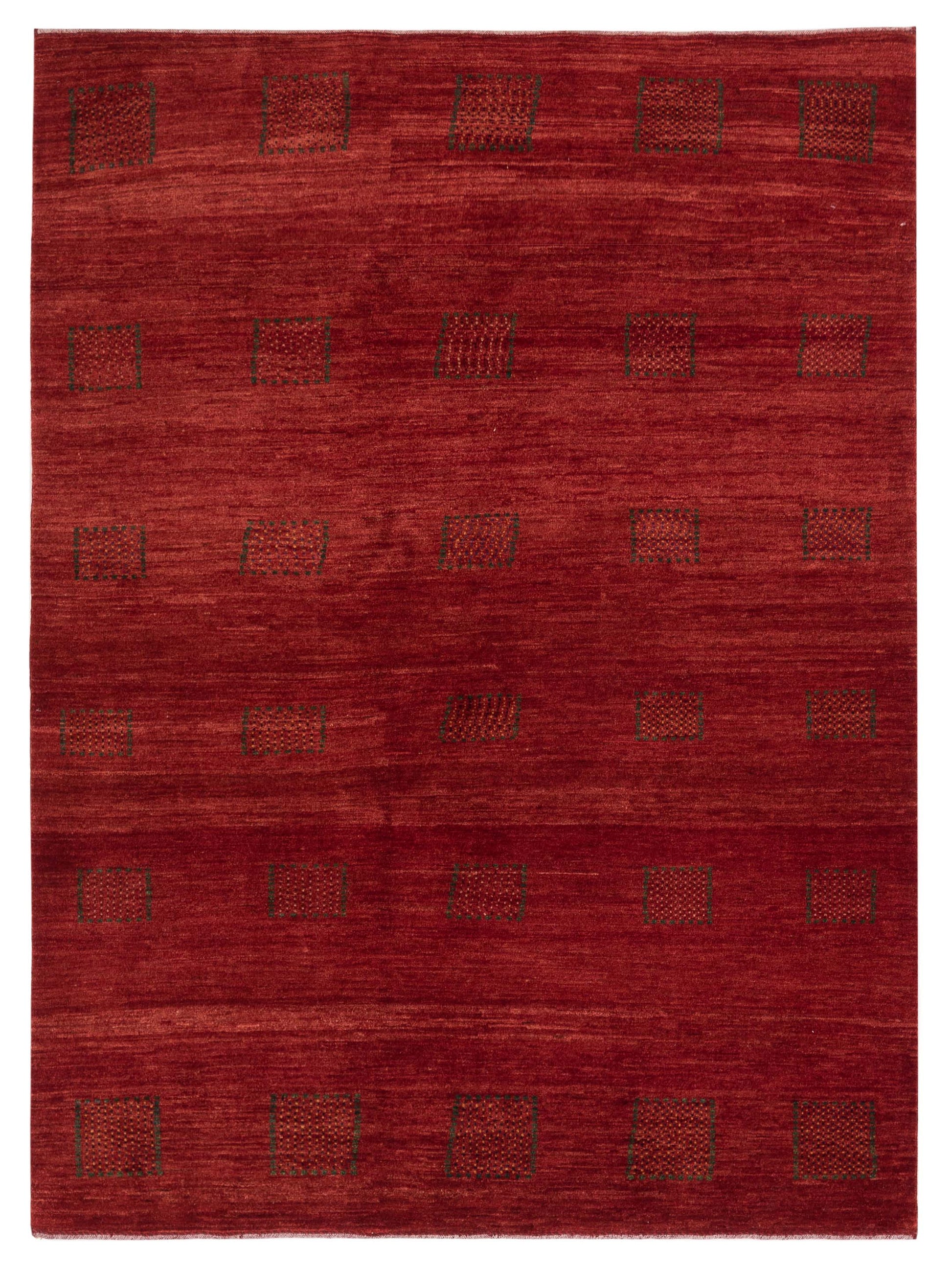 Siena Modern Gabbeh  Red  Contemporary
