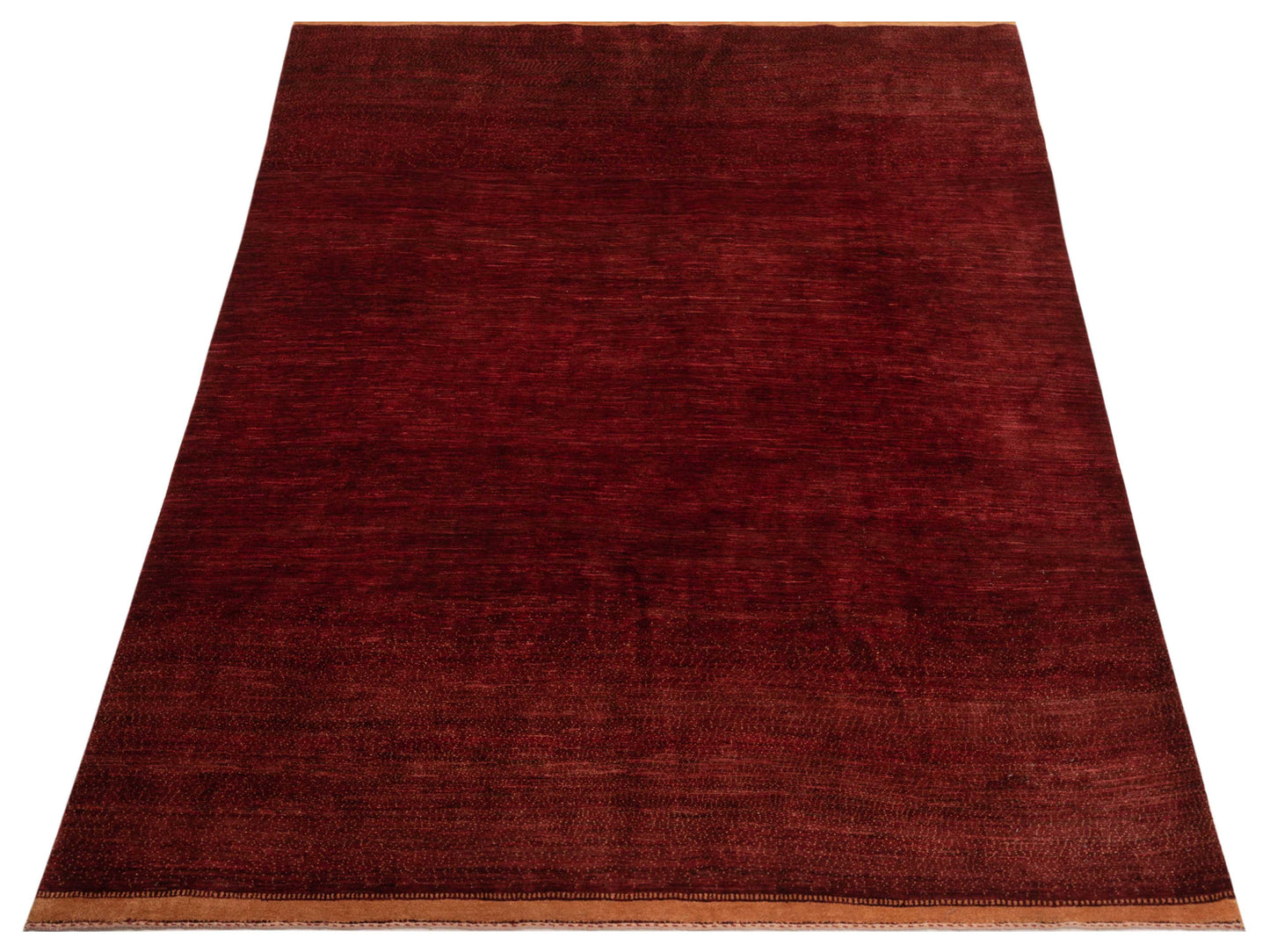 Modern Gabbeh 90321 Red Red 8.6x11.10 Hand Knotted Rugs