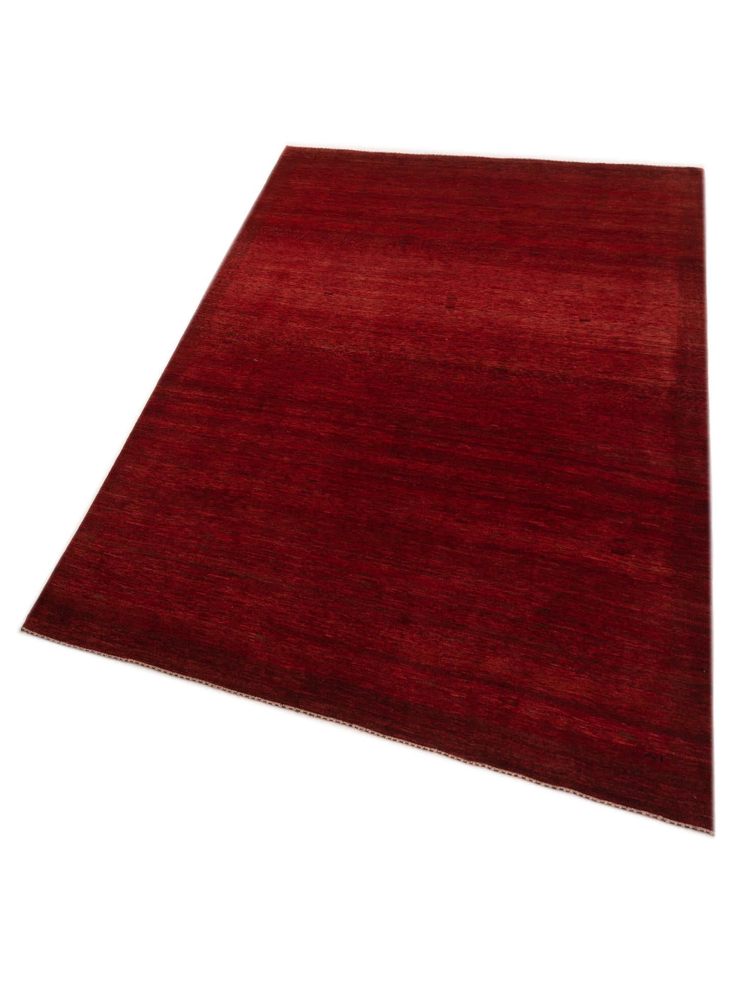 Modern Gabbeh 90339 Red Red 8.8x12.3 Hand Knotted Rugs