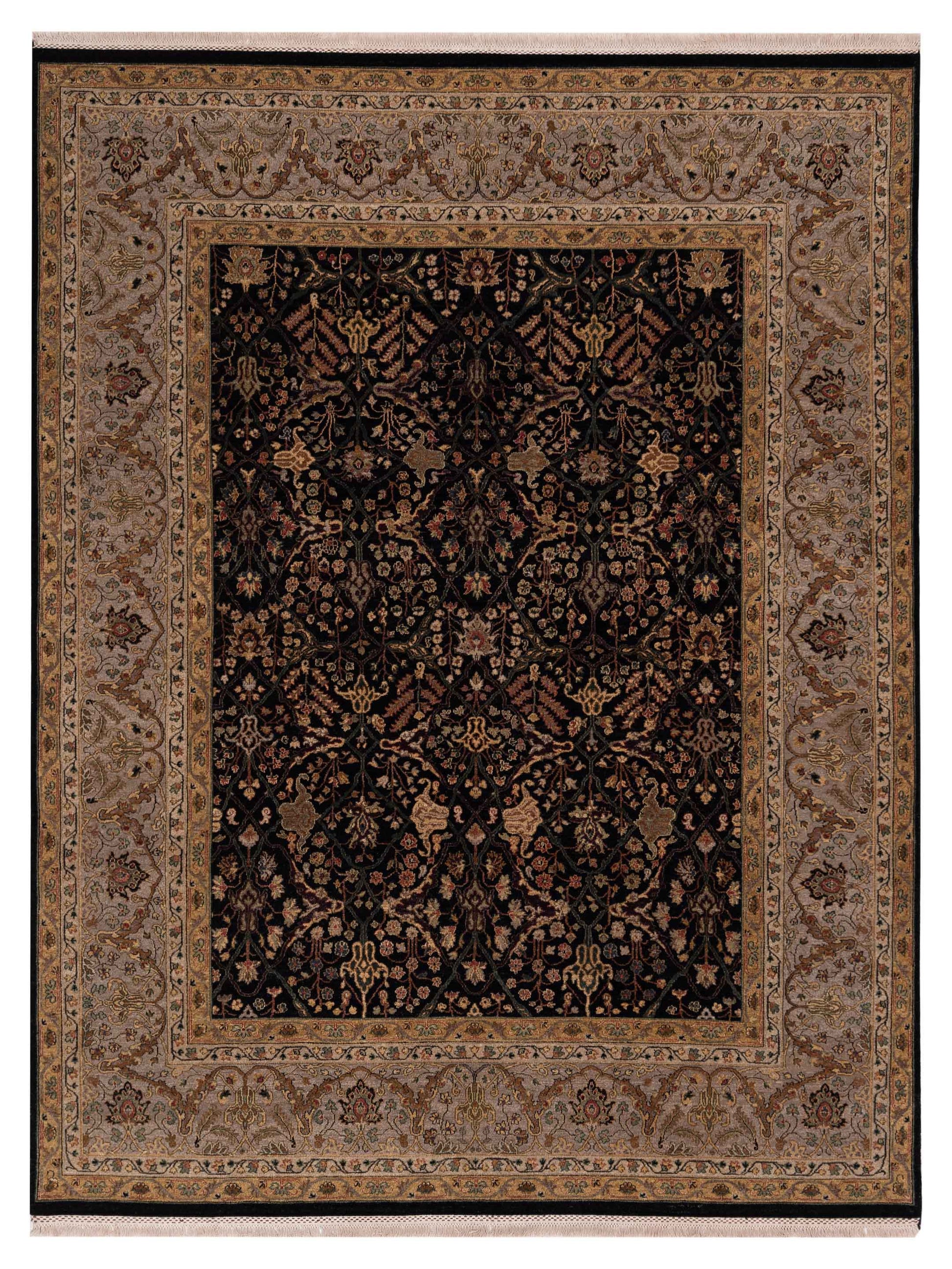 Rajpur Platinum  Navy Silver Traditional