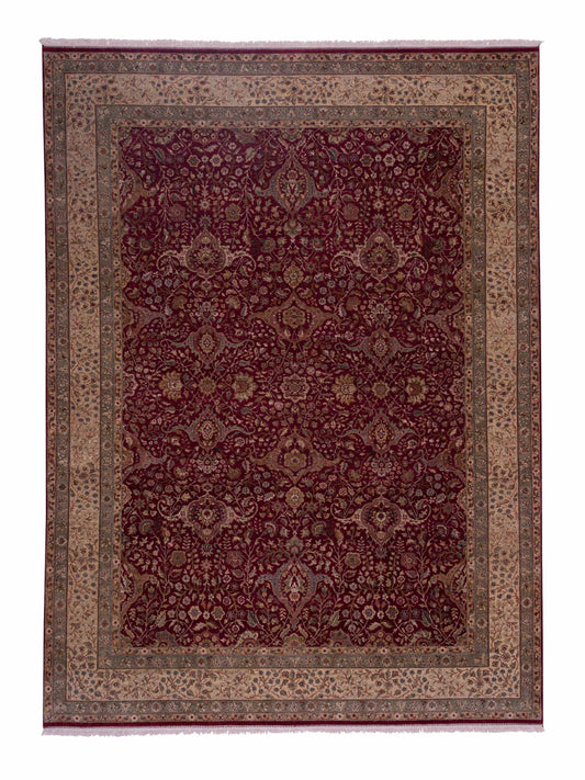 Rajpur Platinum  Red Cream Traditional