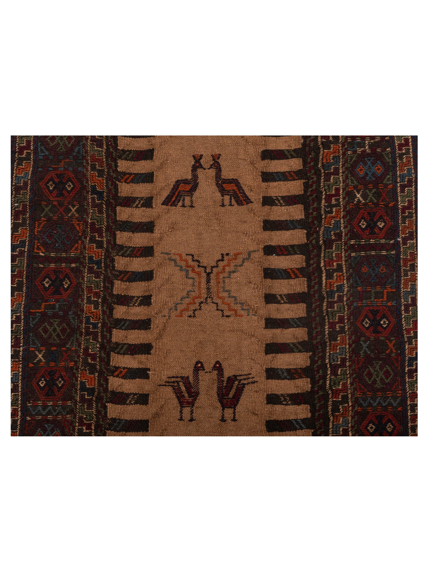 Soumak 92111 Beige Charcoal 2.6x11.11 Hand Woven Rug
