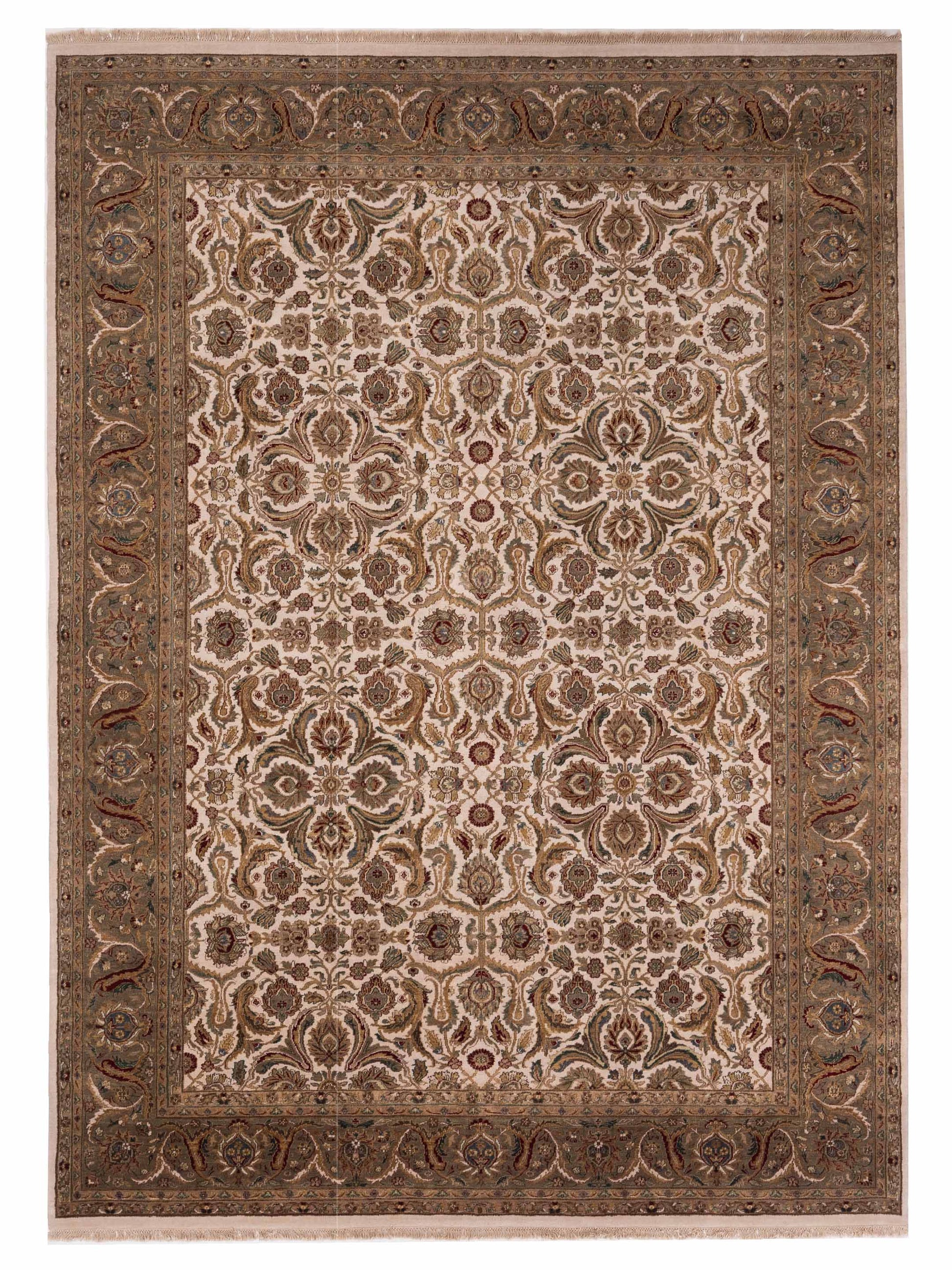 Rajpur Crown  Ivory Green Transitional