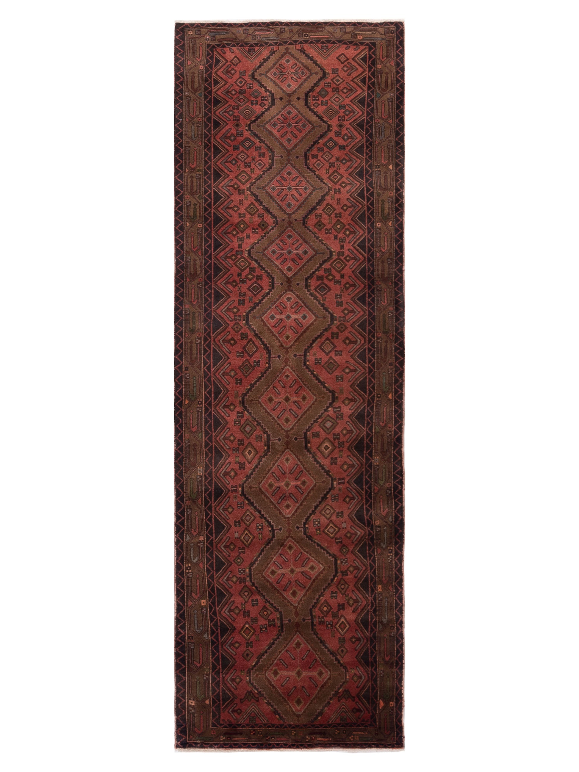 Pasha Antique Heirloom  Rust Brown Traditional