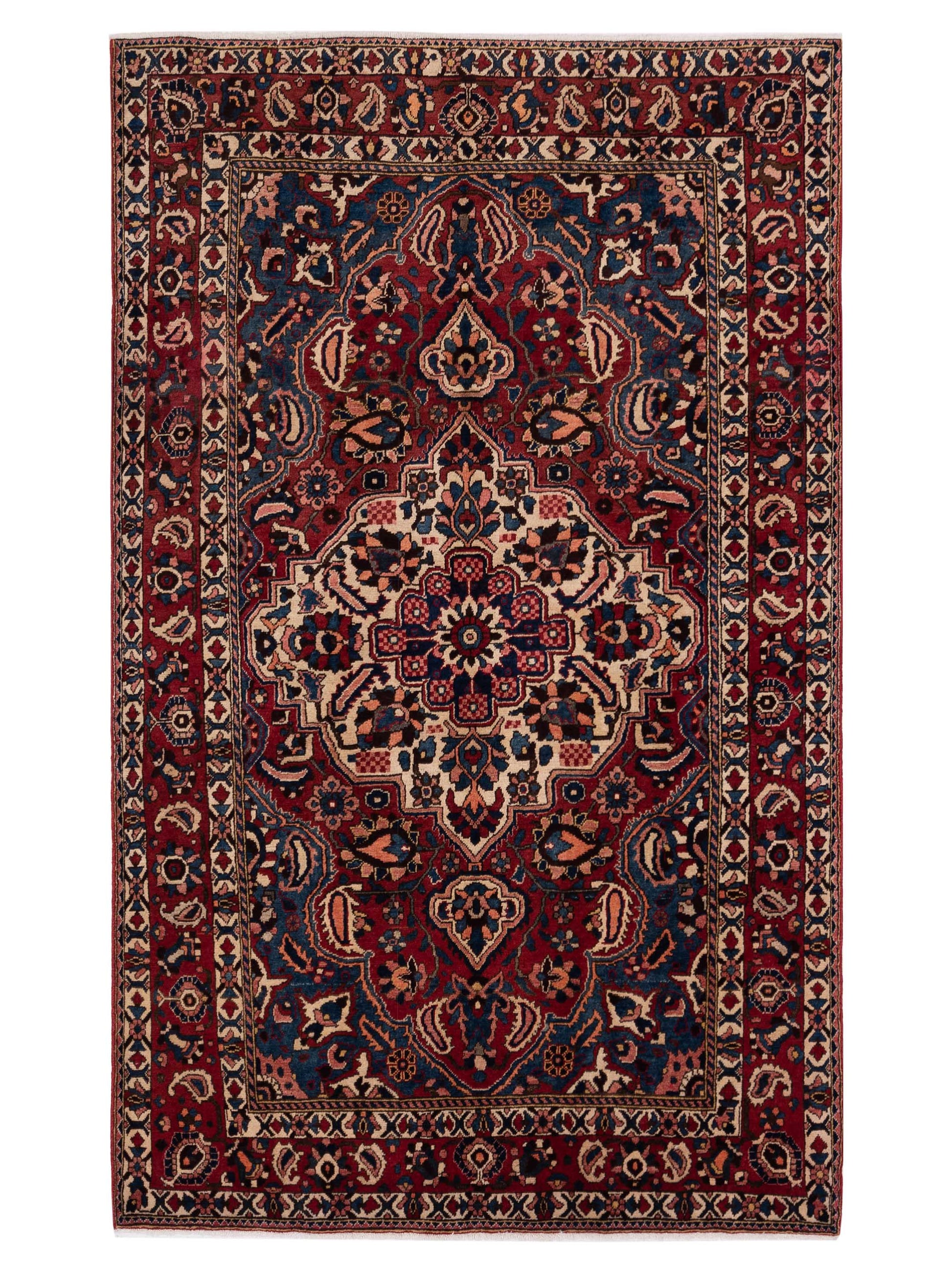 Pasha Antique Heirloom  Ivory Red Traditional