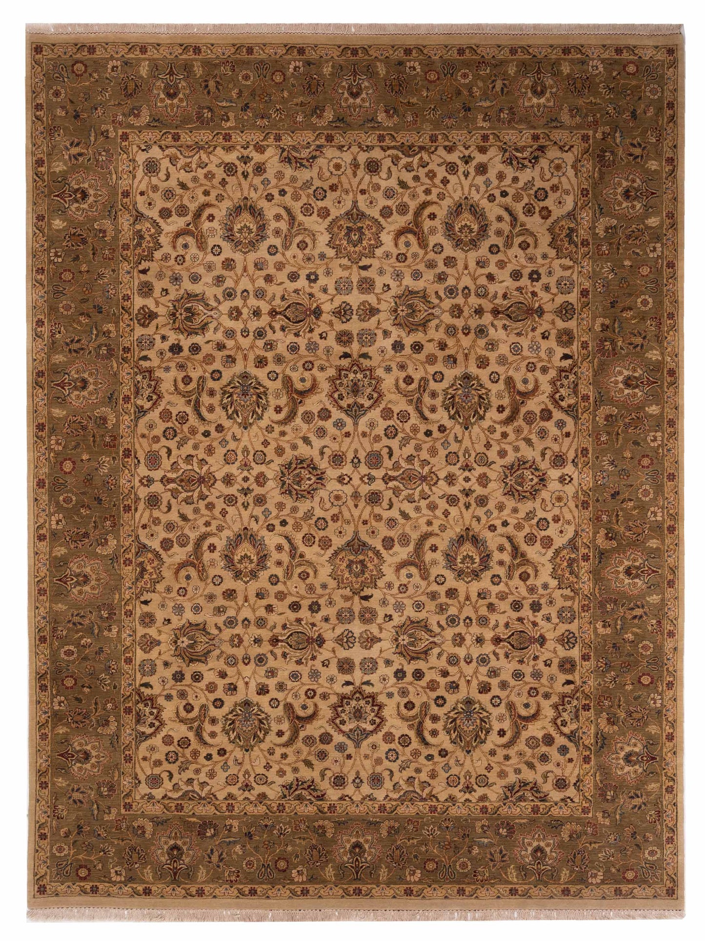 Rajpur Crown  Cream Green Transitional