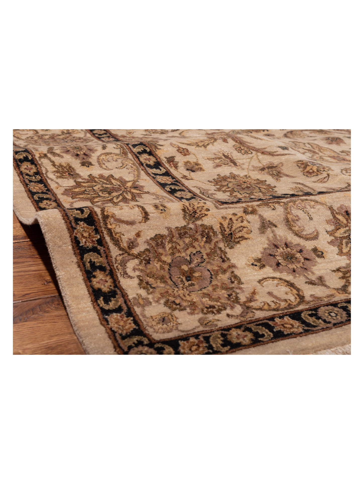 Crown 95318 Ivory Ivory 8.11x11.11 Hand Knotted Rug