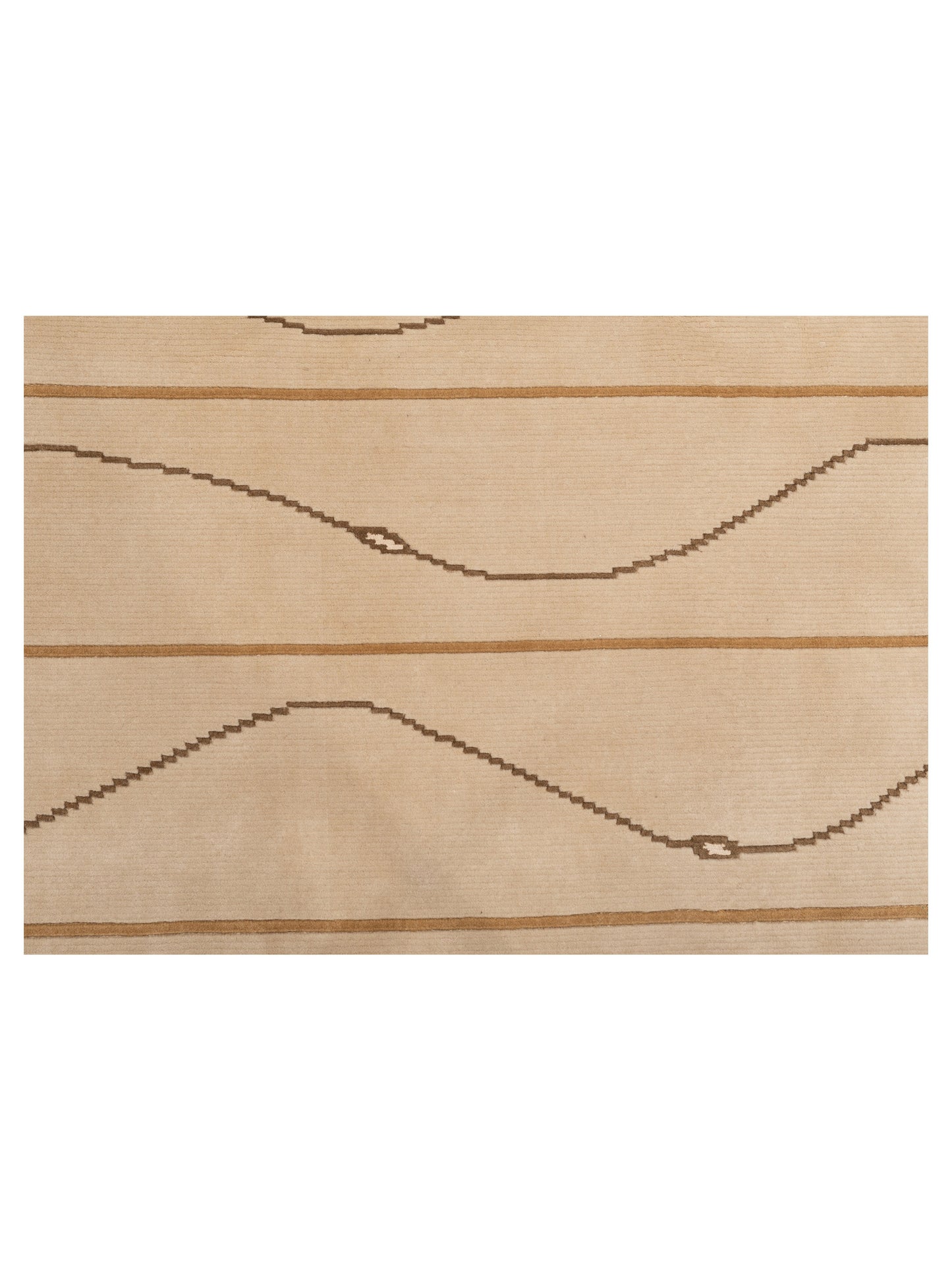 Himalayan 96110 Ivory Green 8.4x9.11 Hand Knotted Rug