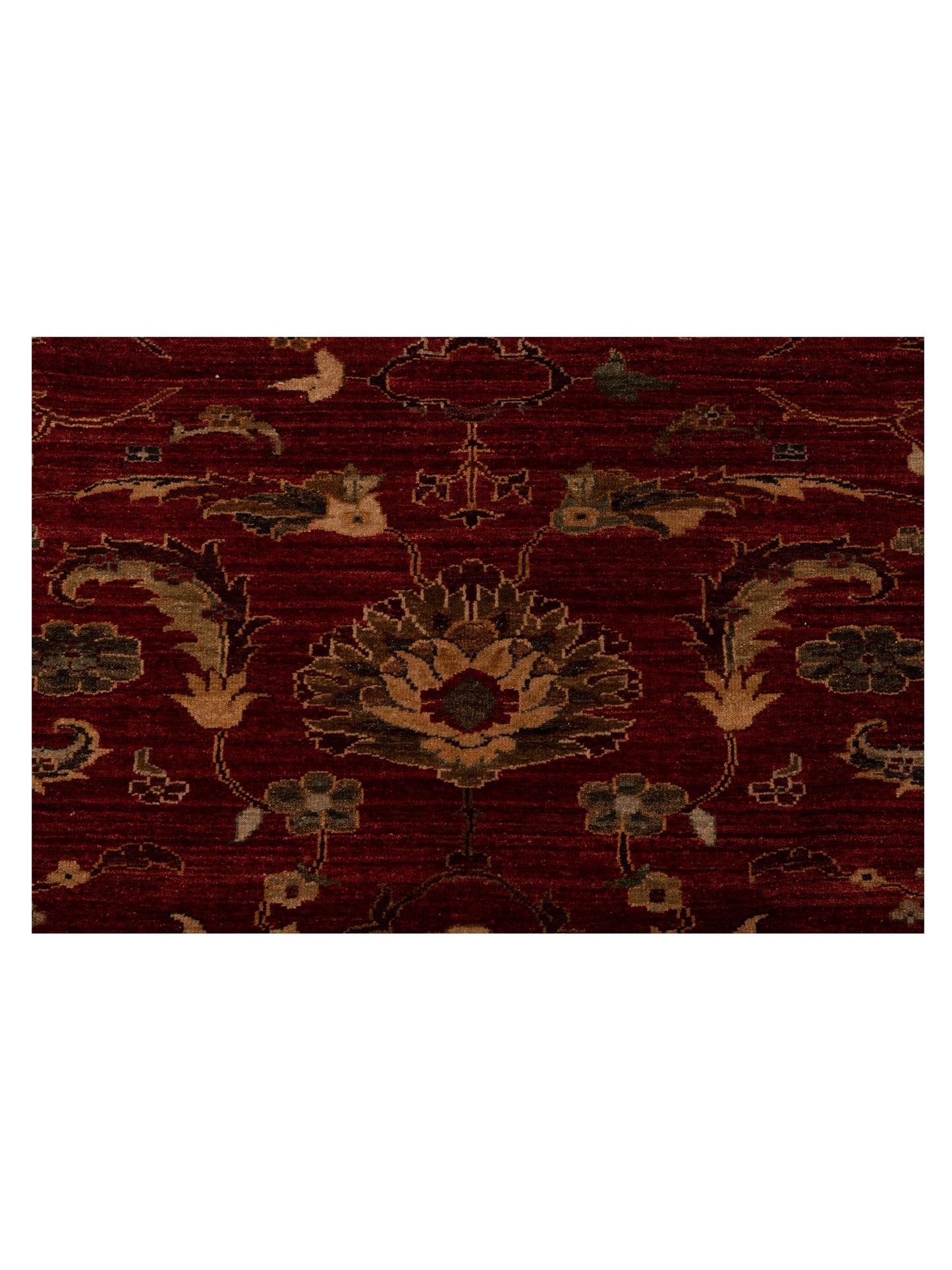 Narin Cemile Red Black 14.7x15.4 Hand Knotted Rug