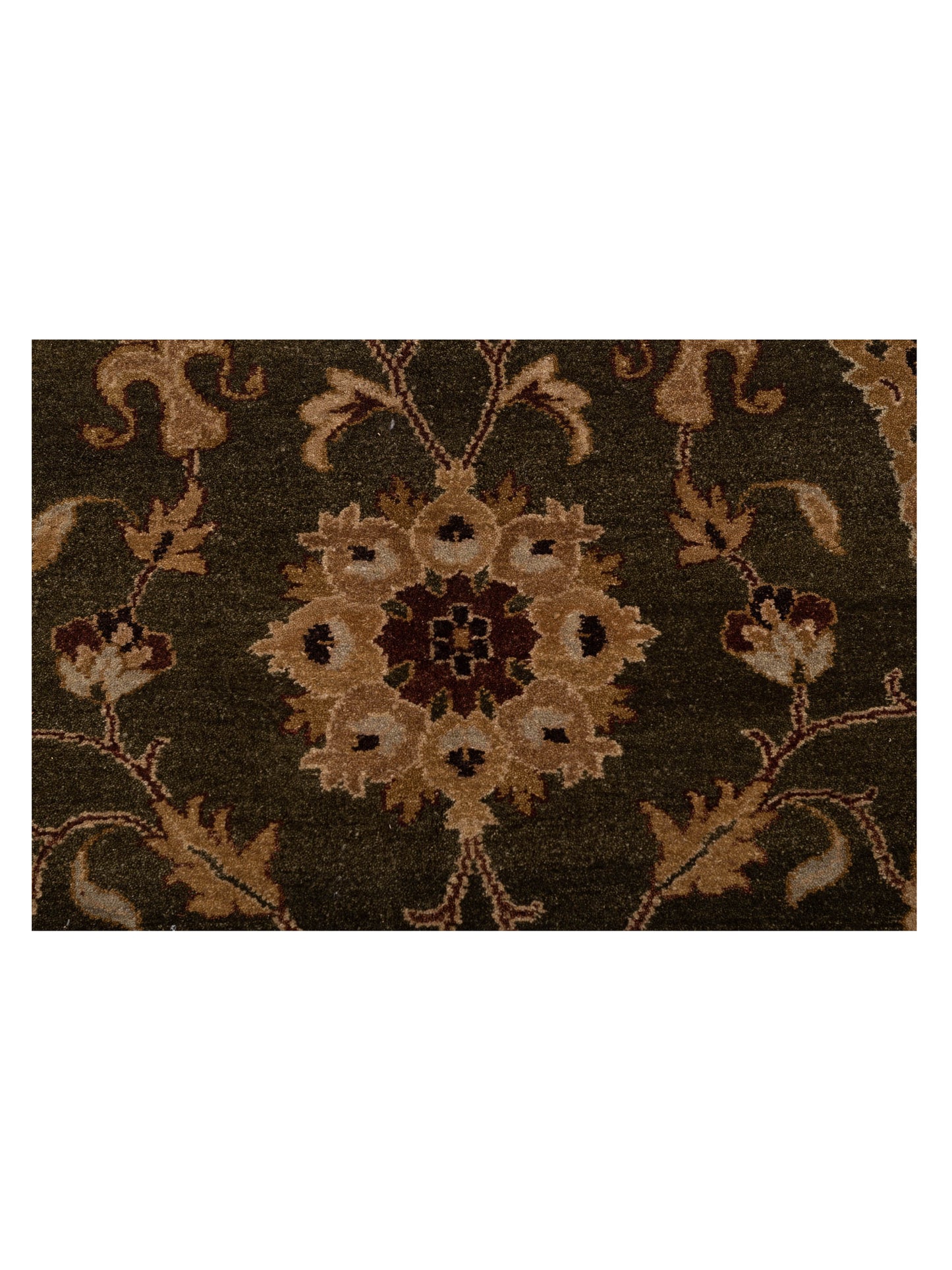 Royal 96420 Green Light Brown 10x14 Hand Knotted Rug